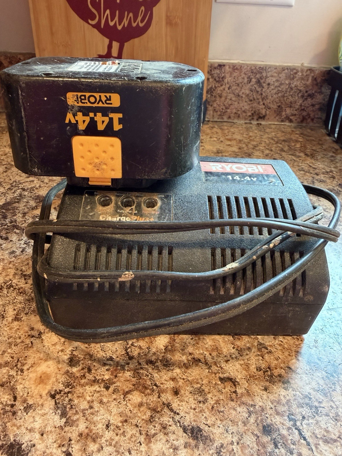 RYOBI 14.4V Battery Charger with 14.4V Battery Pack Included