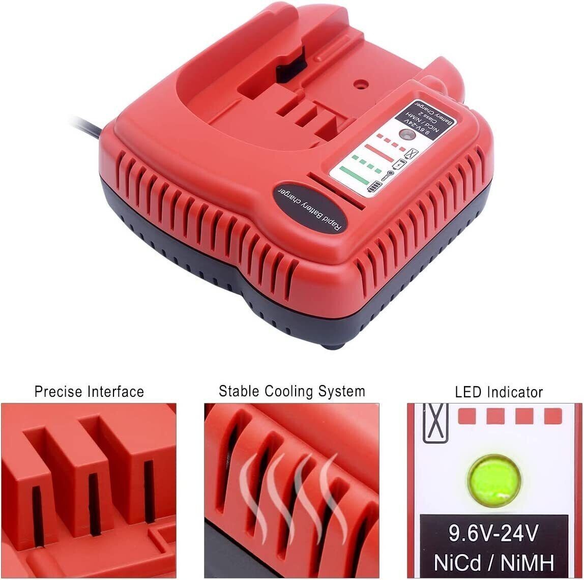 18V-24V Fast Battery Charger for Black Decker HPB18 HPB18-OPE NiCd NiMh Battery