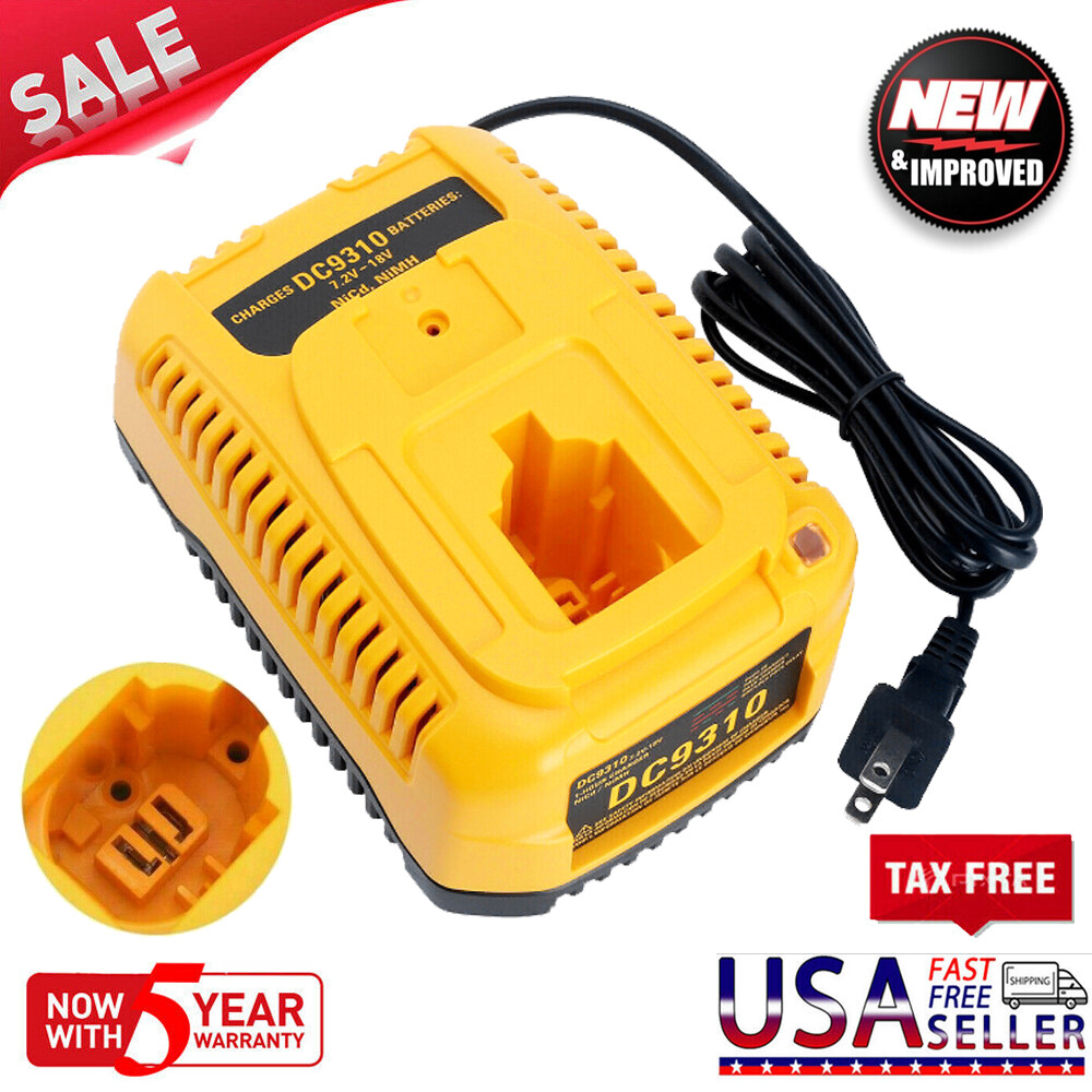 For DEWALT DC9310 7.2v-18V XR NiCd/NiMH Battery Charger DC9096 DC9091 DW9062 US