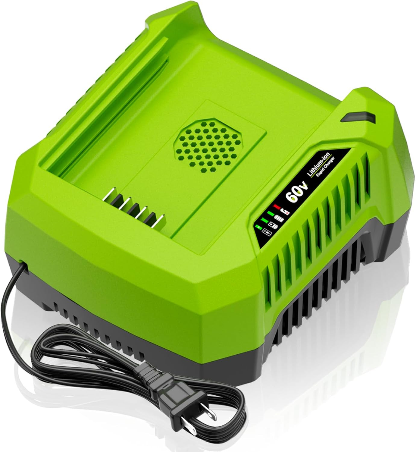 6A Rapid Charger for Greenworks 60V Battery Models CH60R00, LB602, LB604, LB6051