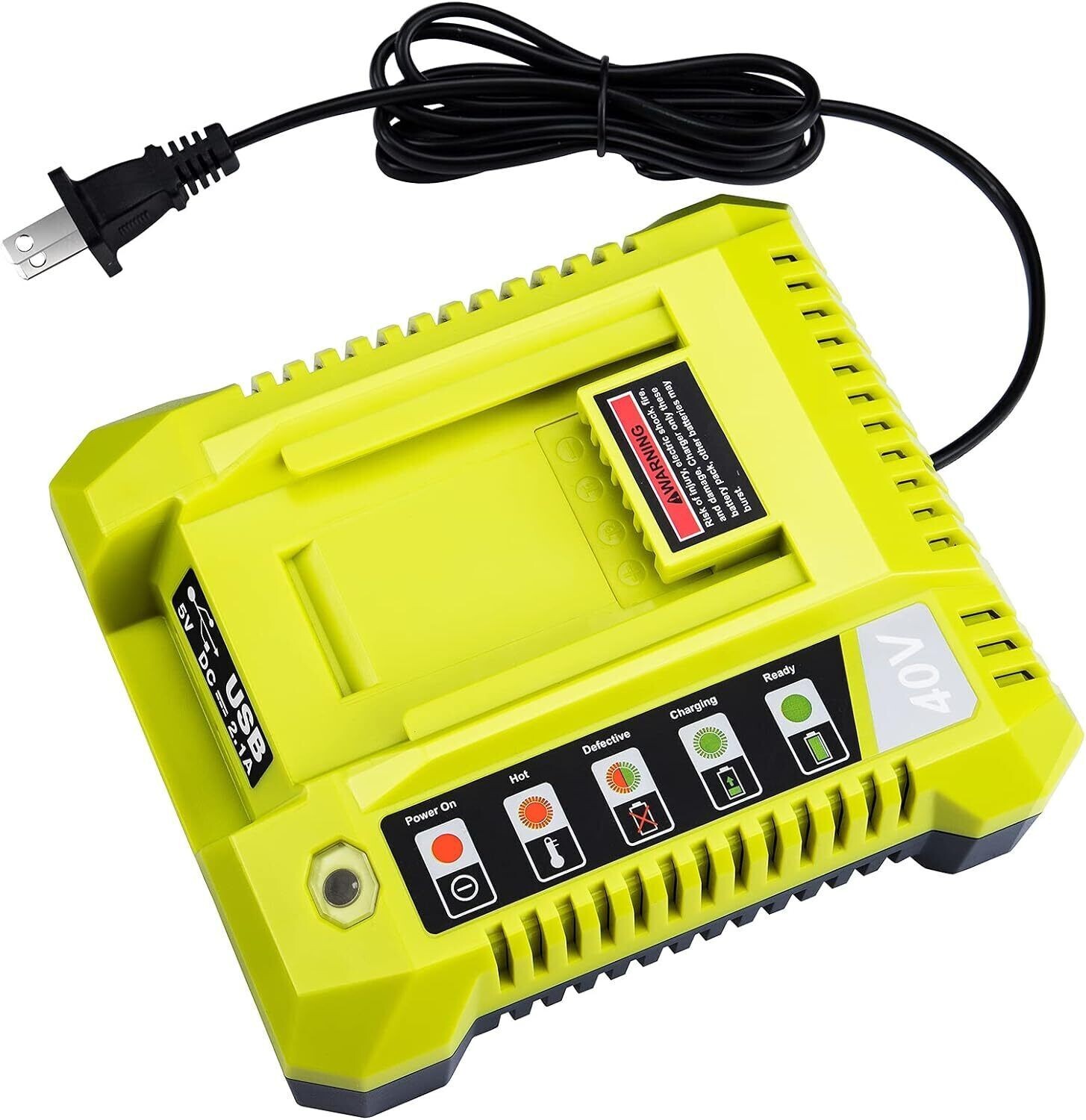For Ryobi 40V Rapid OP401 Charger 6.0Ah Battery 40 Volt Lithium OP4050 OP40602