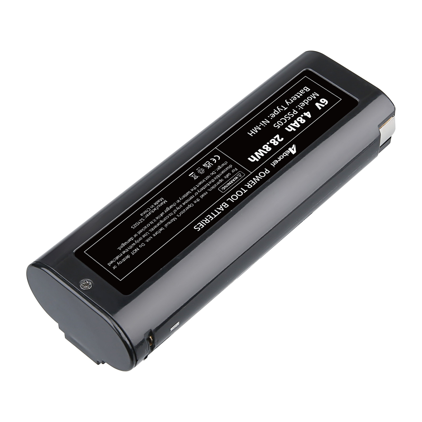 NEW Paslode 404717 6Volt 4800mAh Battery Oval Ni-Cd Rechargeable Battery – Black