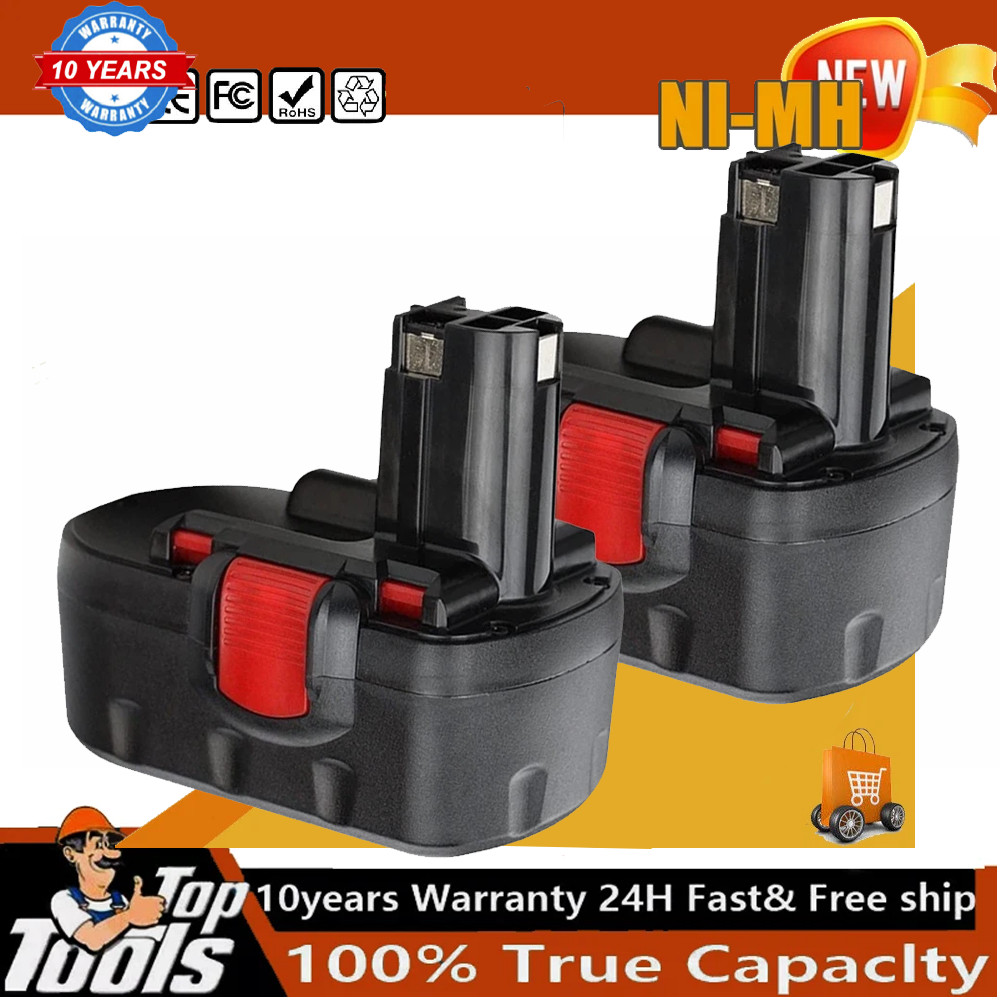 2 Pack 18 Volt 4.8Ah Battery for Bosch BAT025 BAT180 BAT181 BAT189 BAT026 BAT160