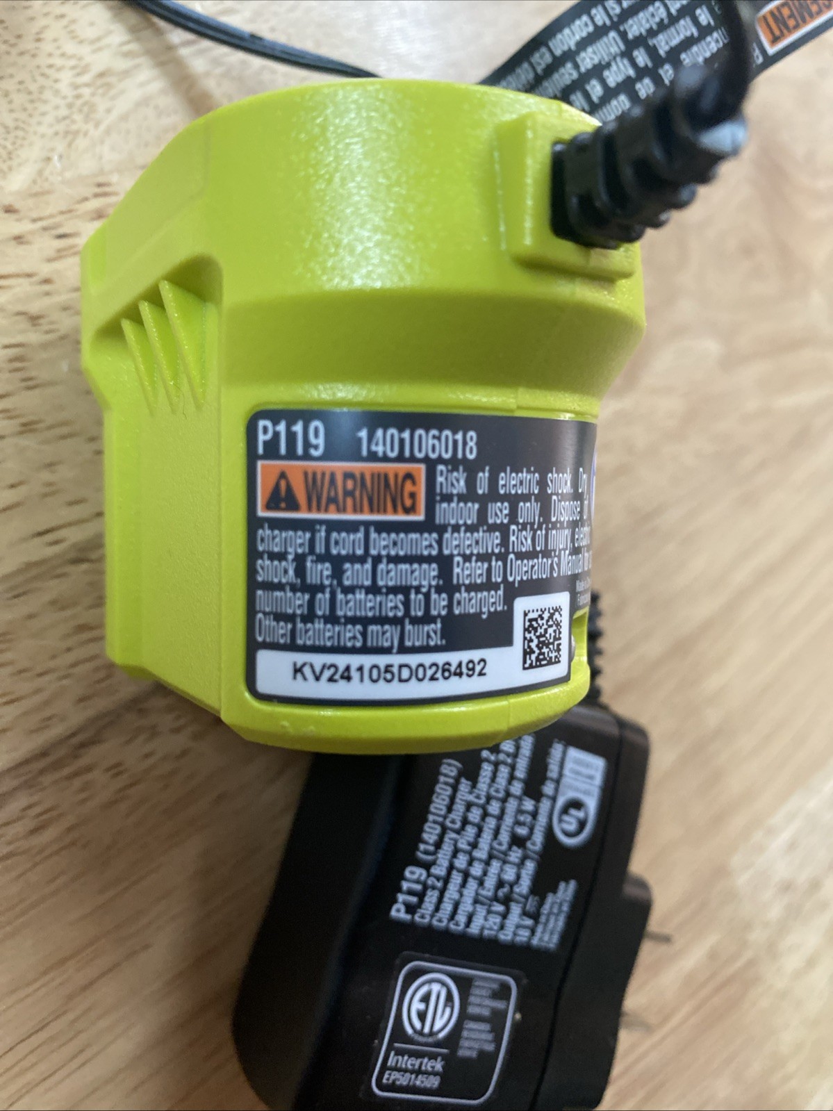 Ryobi Battery Charger P119 Authentic 18V ONE+ Li-Ion ORIGINAL OEM Lot Listing