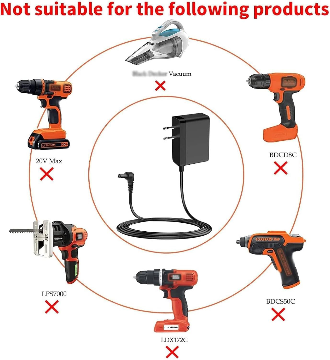 For Black and Decker Charger LI3100 BDCS40G BDCS20C GSL35 Cordless Screwdriver R