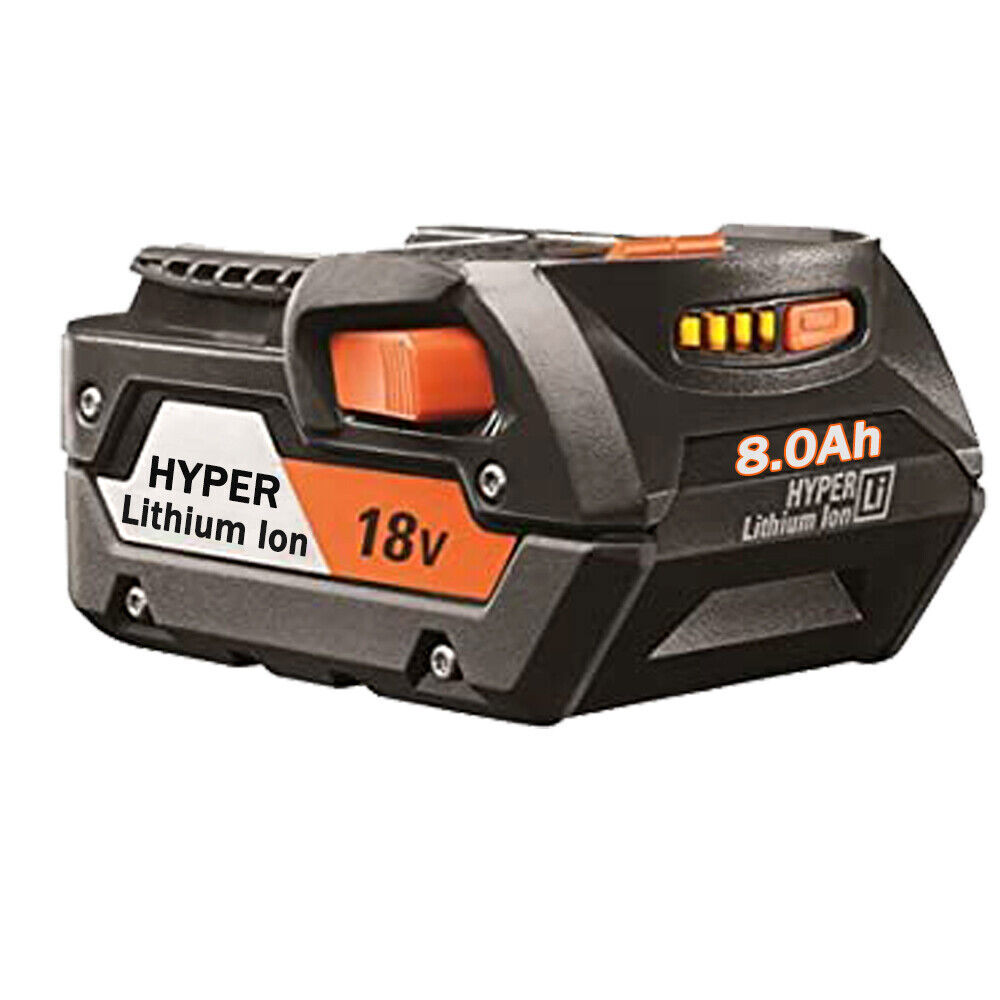 1-2x for Ridgid R840085 8.0Ah/6.0Ah Li-ion Battery 18V R840087 3.0Ah 4.0Ah 7.0Ah