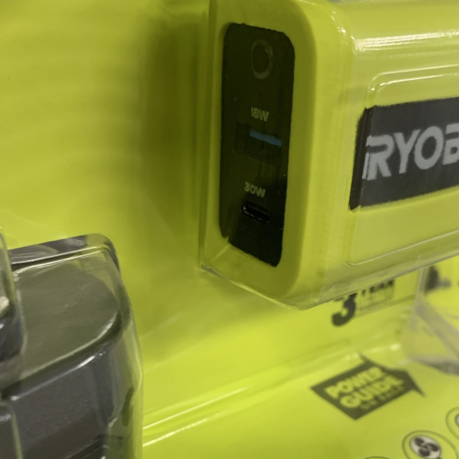 Ryobi RYI150CVNM 18V ONE+ 150W Power Source Charger USB-C USB-A w/Battery