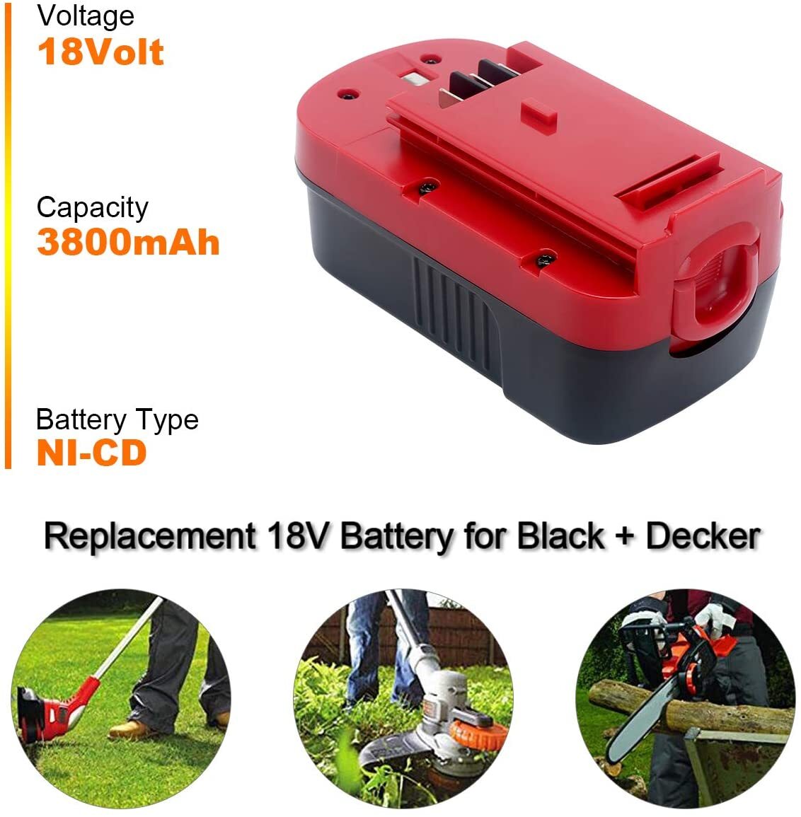 2Pack 18V for Black & Decker HPB18 18 Volt Battery/Charger HPB18-OPE 244760-00