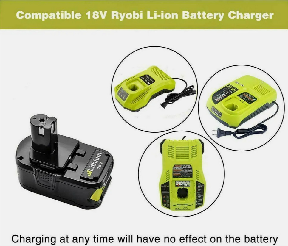 1-4PACK Battery & charger P108 18V 9Ah 8AH High Capacity Lithium-ion For RYOBI