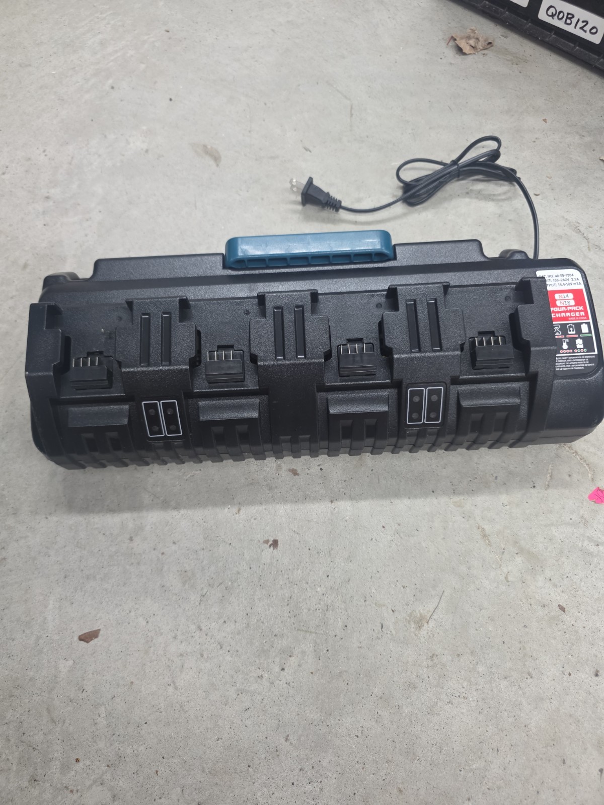 4 Ports Rapid Battery Charger for 18V 14.4V Lithium Battery 48-59-1804 Milwaukee