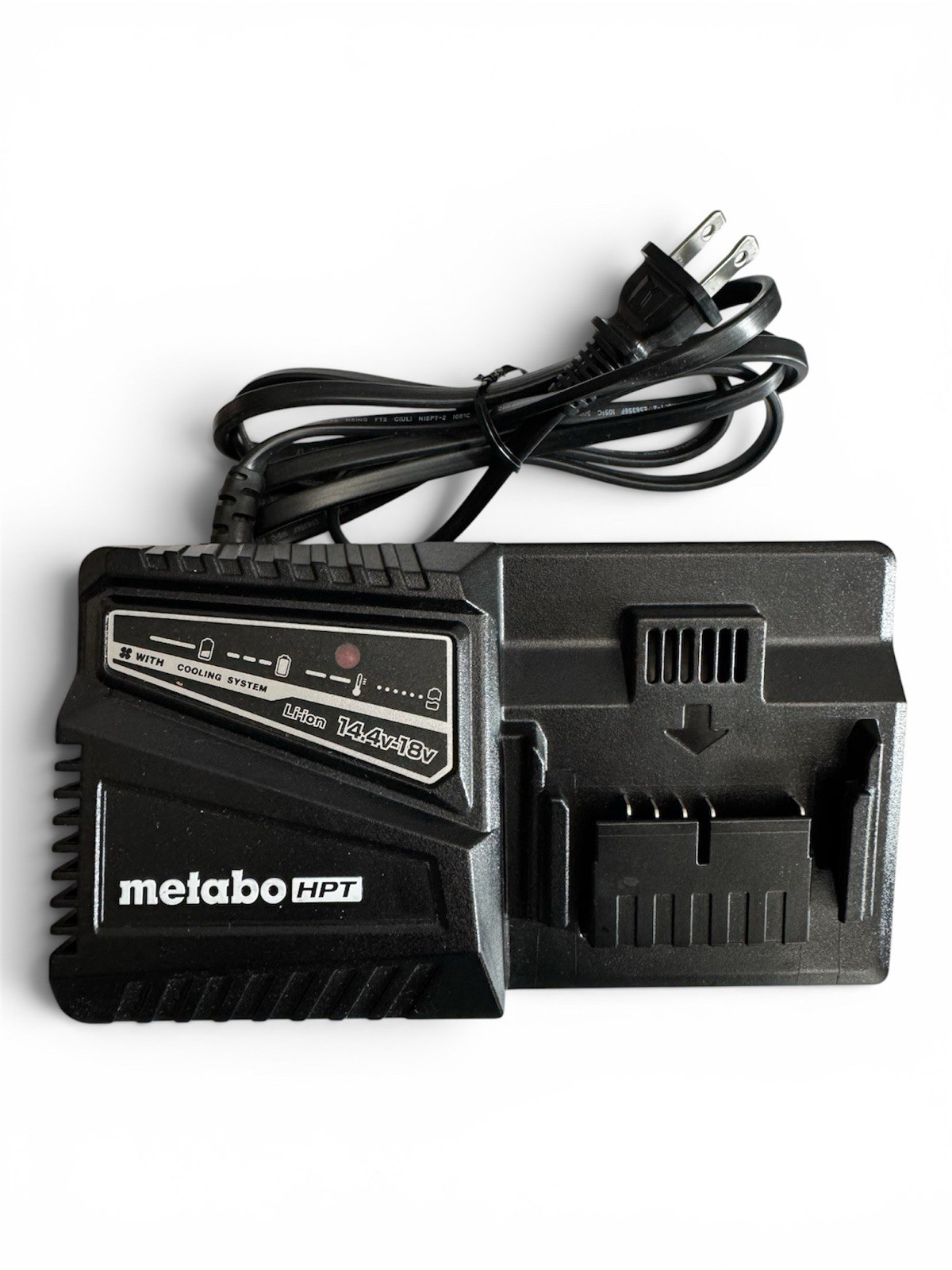 Metabo HPT UC18YFSL Battery Charger 14.4-18V Black Single Slot