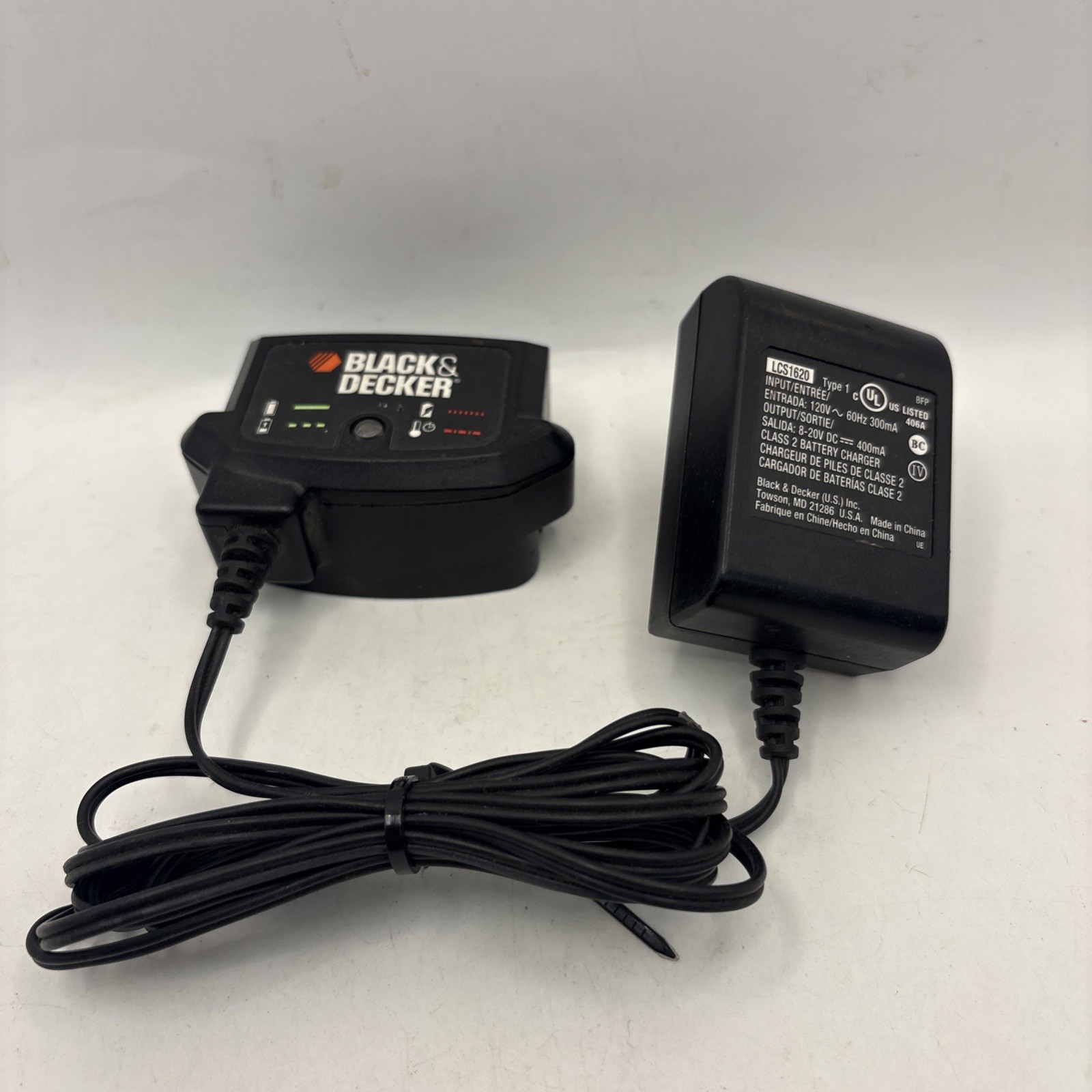 Black and Decker Genuine OEM 16v-20v Lithium-Ion Replacement Charger – 90590282