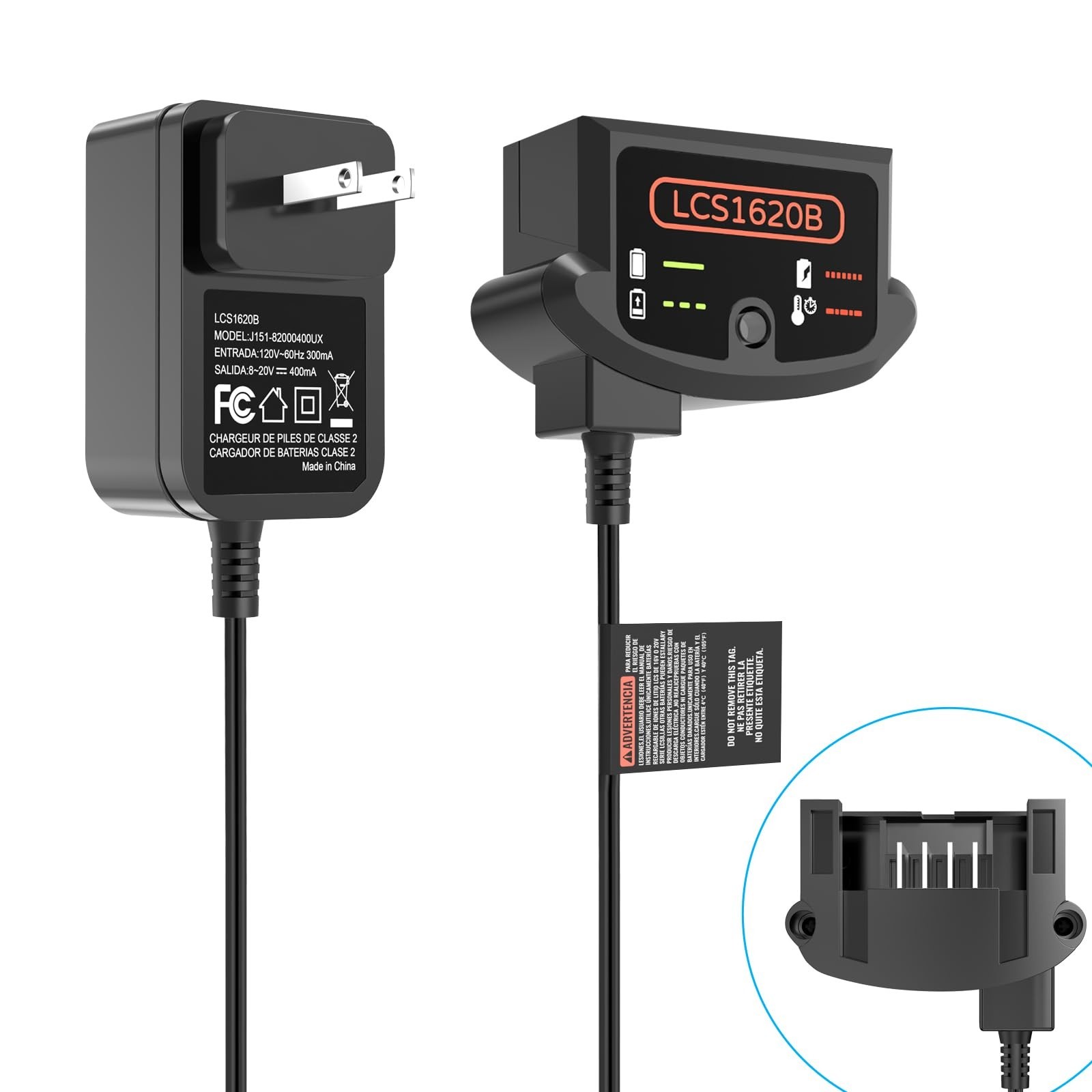 20V 12V Max Lithium Battery Charger, Compatible with LBXR20 LBX4020 LBX20, LCS16