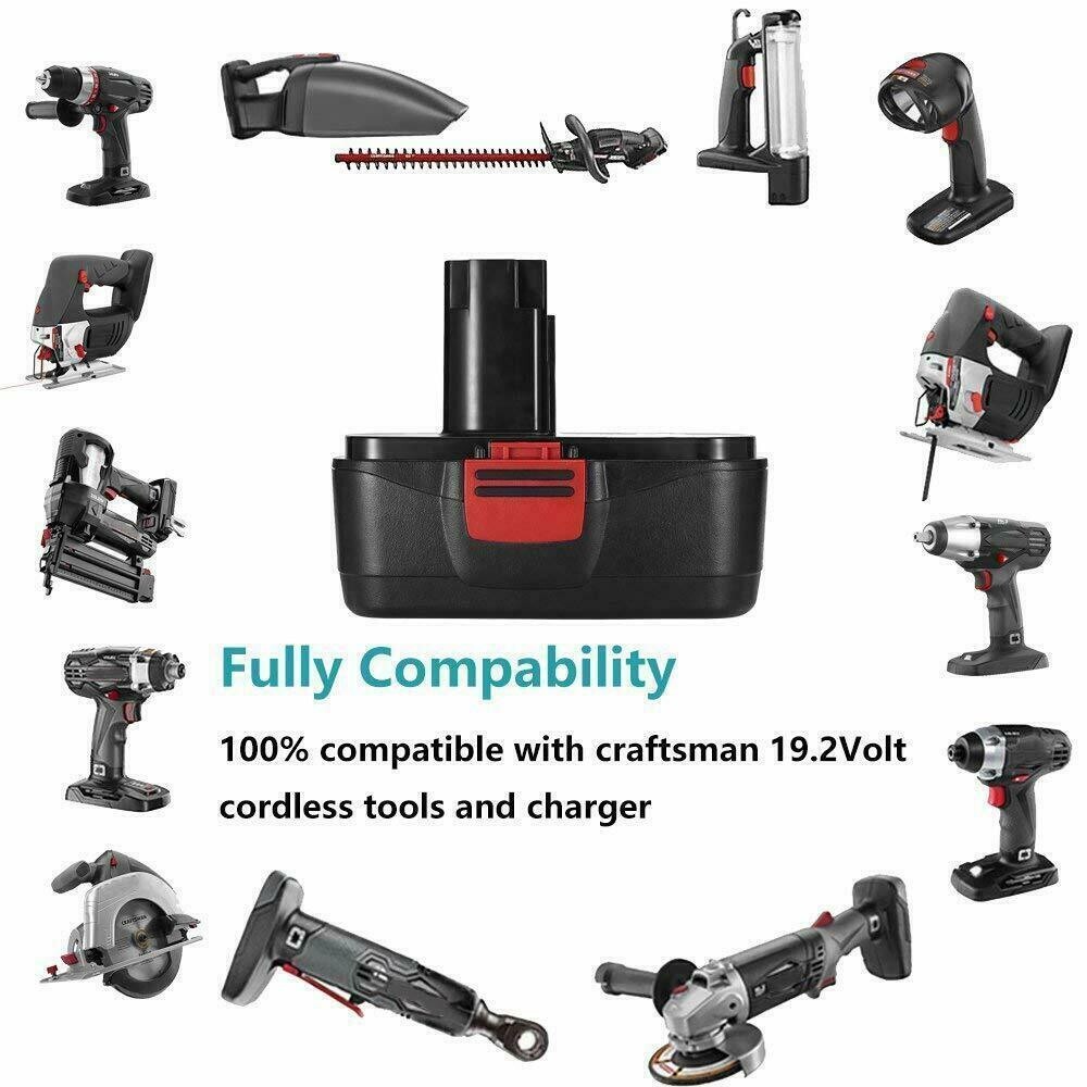 for Craftsman 19.2Volt 11375 Battery C3 DieHard 130279005 130279003 / Charger