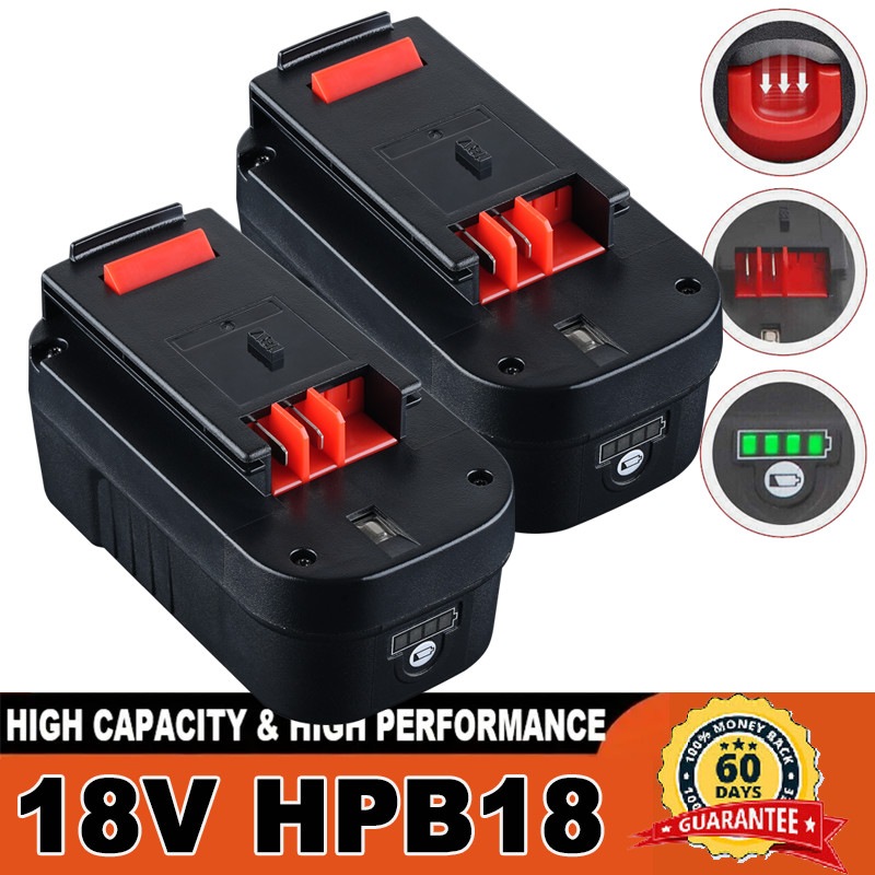 2Pack 18V 7.0Ah For Black and Decker 18 Volt Lithium-Ion Battery HPB18 HPB18-OPE