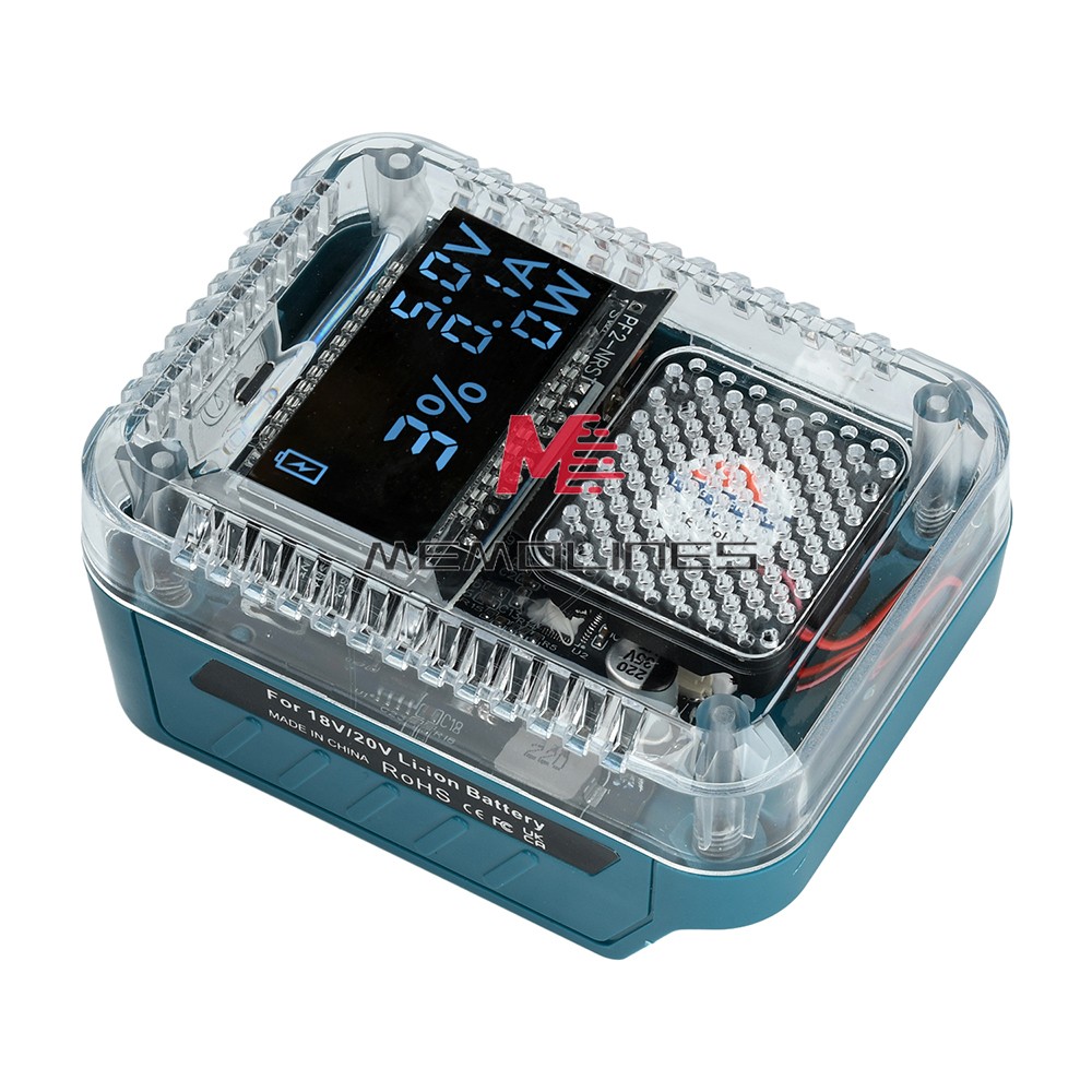 PD3.1 140W Li-ion Battery Charger Digital Display Adapter for Makita Battery 18V