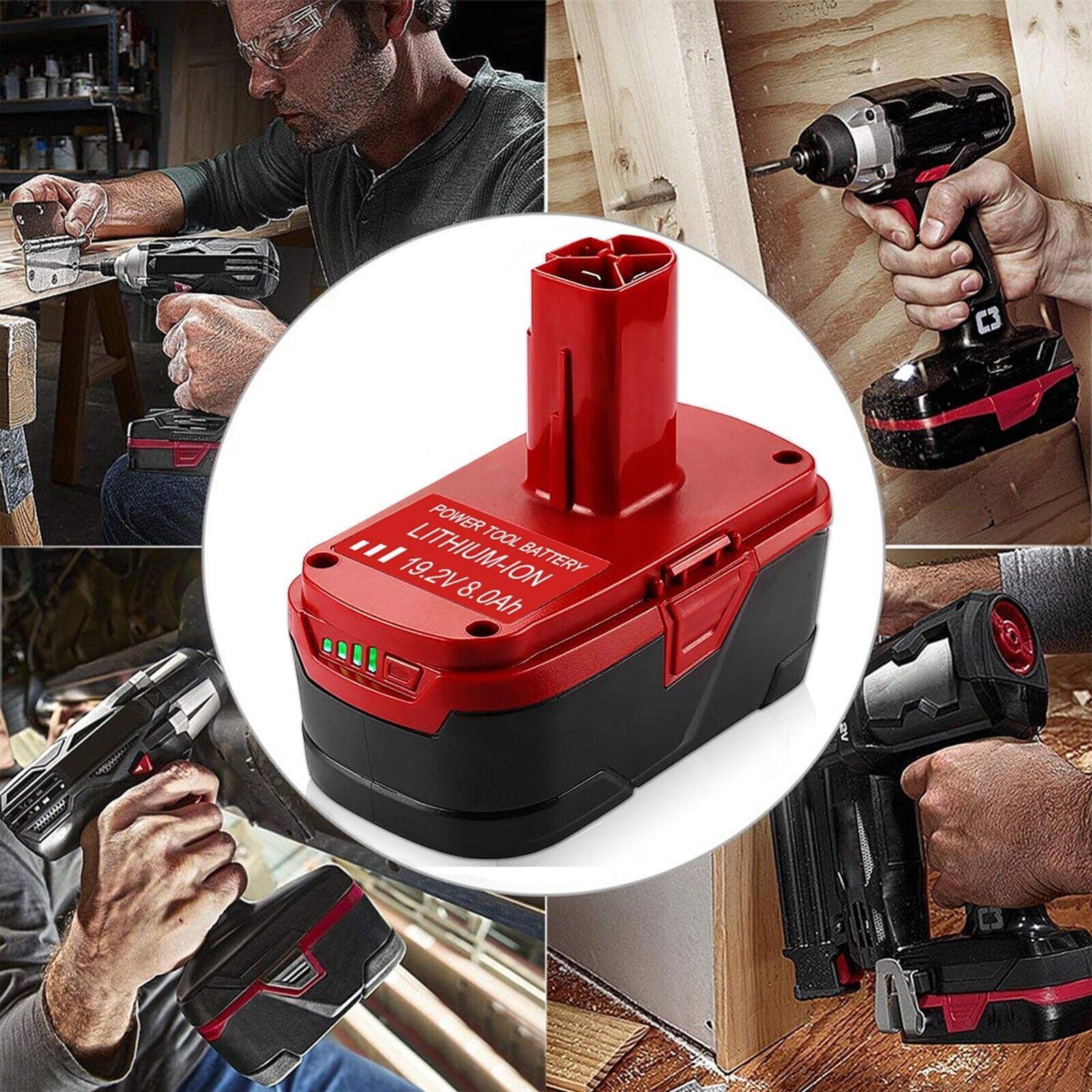 7.0Ah for Craftsman C3 XCP Lithium Ion Battery 19.2 Volt 130279005 PP2030 35702