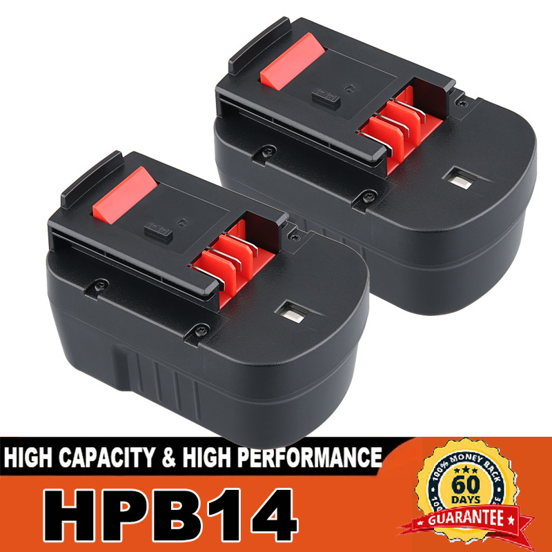 2Pack for BLACK DECKER 14.4V Slide Battery HPB14 FIRESTORM FSB14 499936-34 A14
