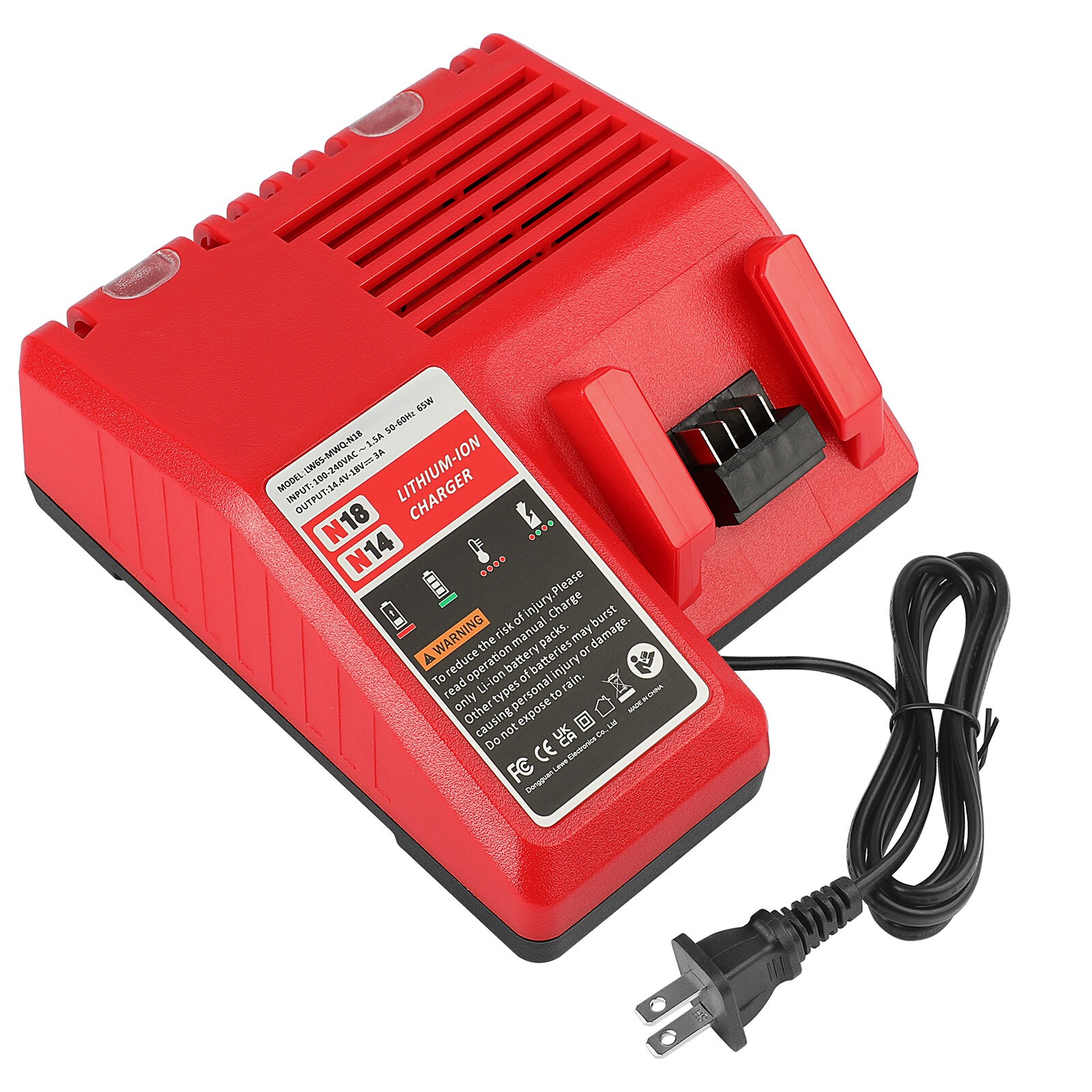 Battery Charger for M12 for M18 for Milwaukee 18V 14.4V 12V Lithium Battery USA