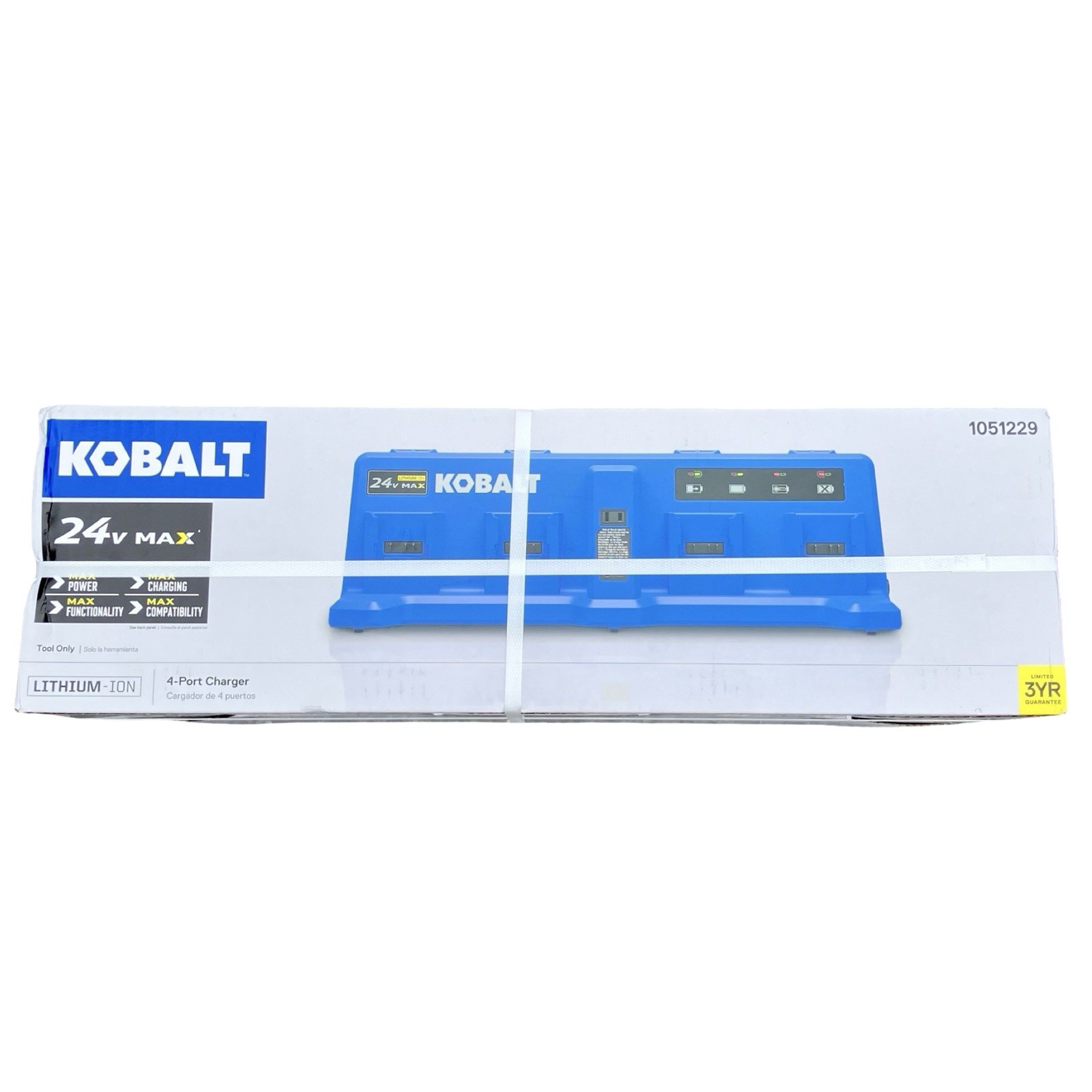 Kobalt 24V MAX 4-Port Charger KRC 2404-03 Blue Multi-Battery New In Box