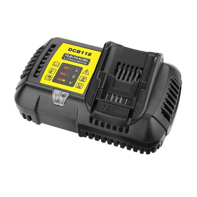DCB102 Li-ion Battery Charger Fast Charger For Dewalt 14.4V 18V Dual USB Port