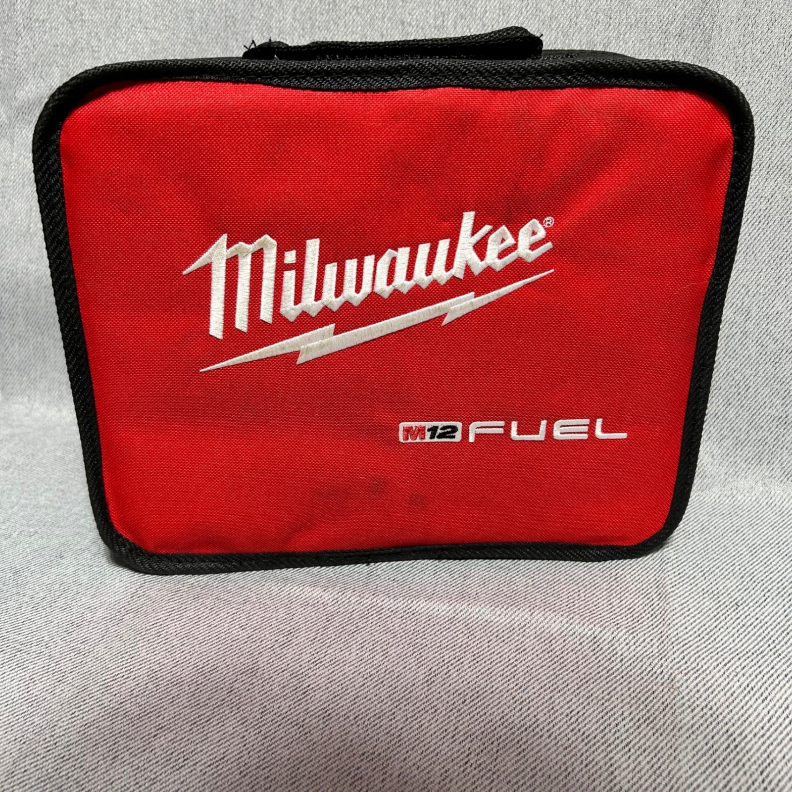 Milwaukee M12 Fuel Charger 48-59-2401 Case and Manuals Red Black