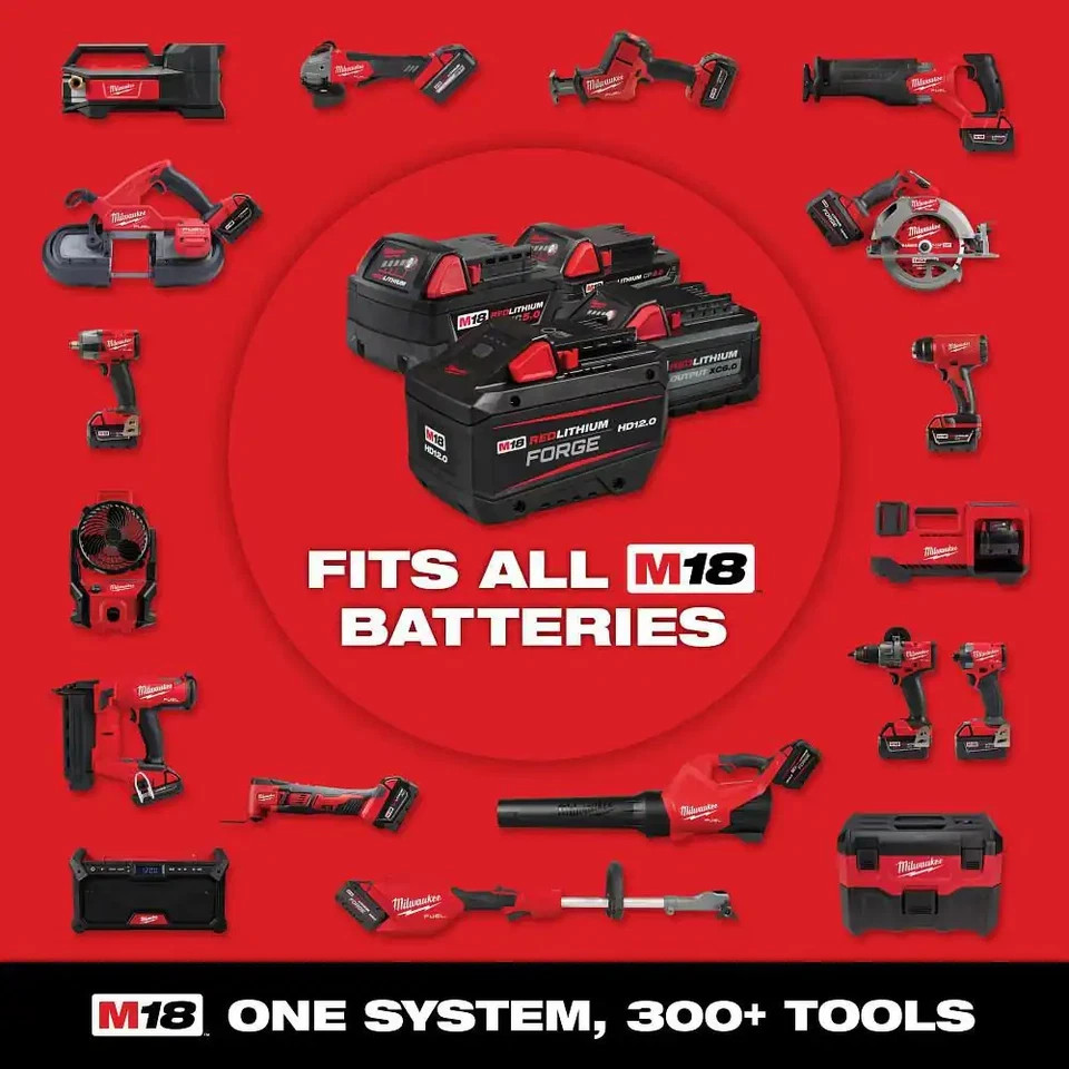 Milwaukee M12/M18 6-Port Sequential Rapid Battery Charger Multi-Voltage OEM