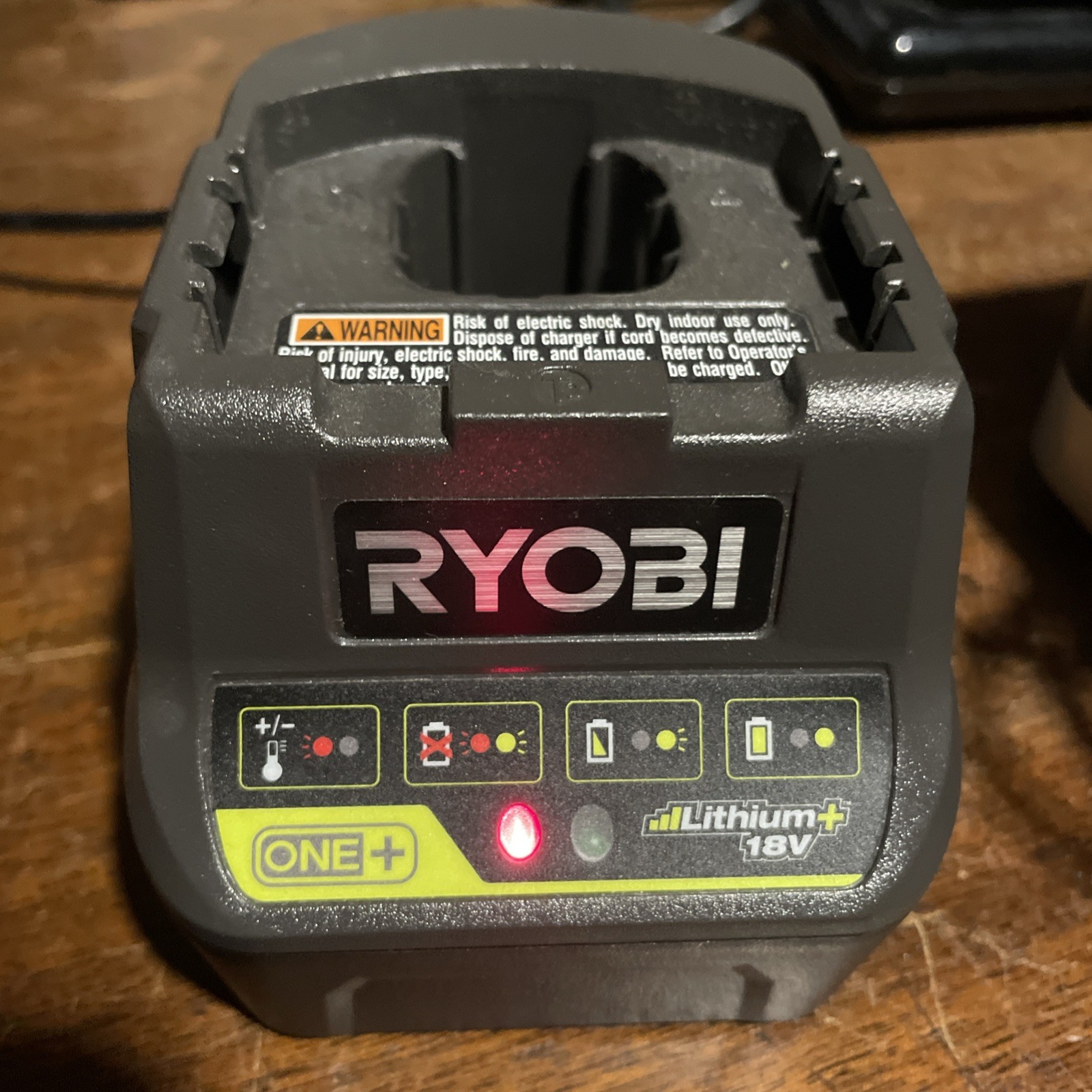 Ryobi ONE+ P118B 18 Volt Lithium Ion Battery Charger Tested Working