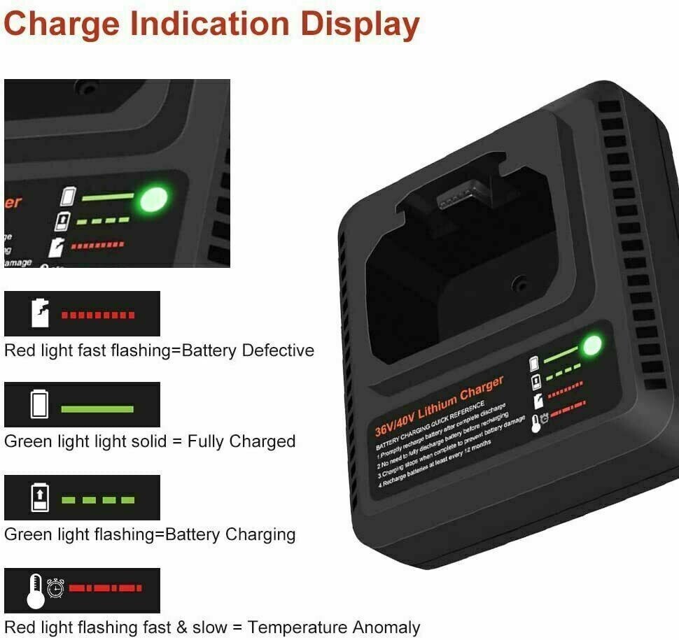 20V Replacement for Black Decker 20 Volt Lithium LBXR20 LBX20 Battery / Charger