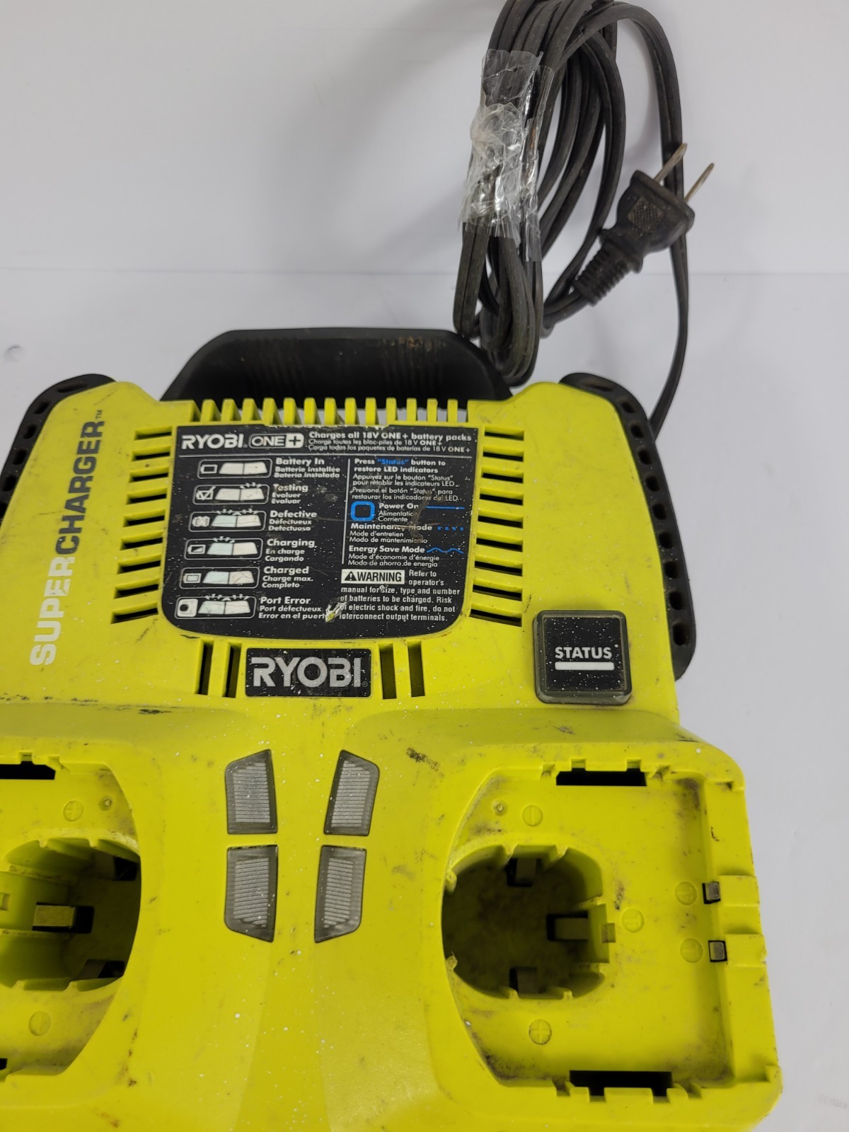 Ryobi ONE+ P125 6-Port 18V Lithium-Ion Fast Charger Supercharger Ships Free