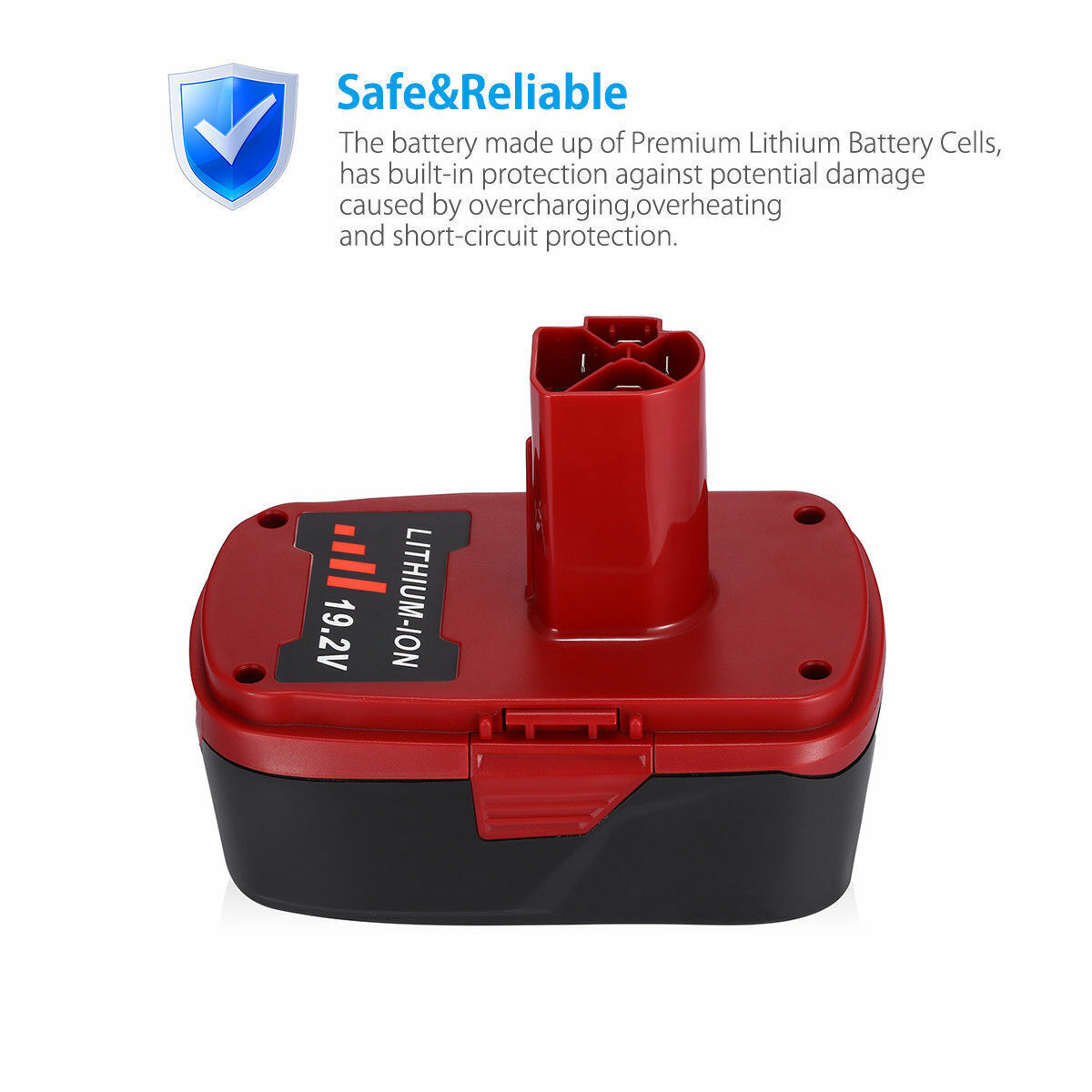 2Pack 8.0Ah for Craftsman 19.2V Lithium XCP Battery C3 DieHard 11375 OR Charger