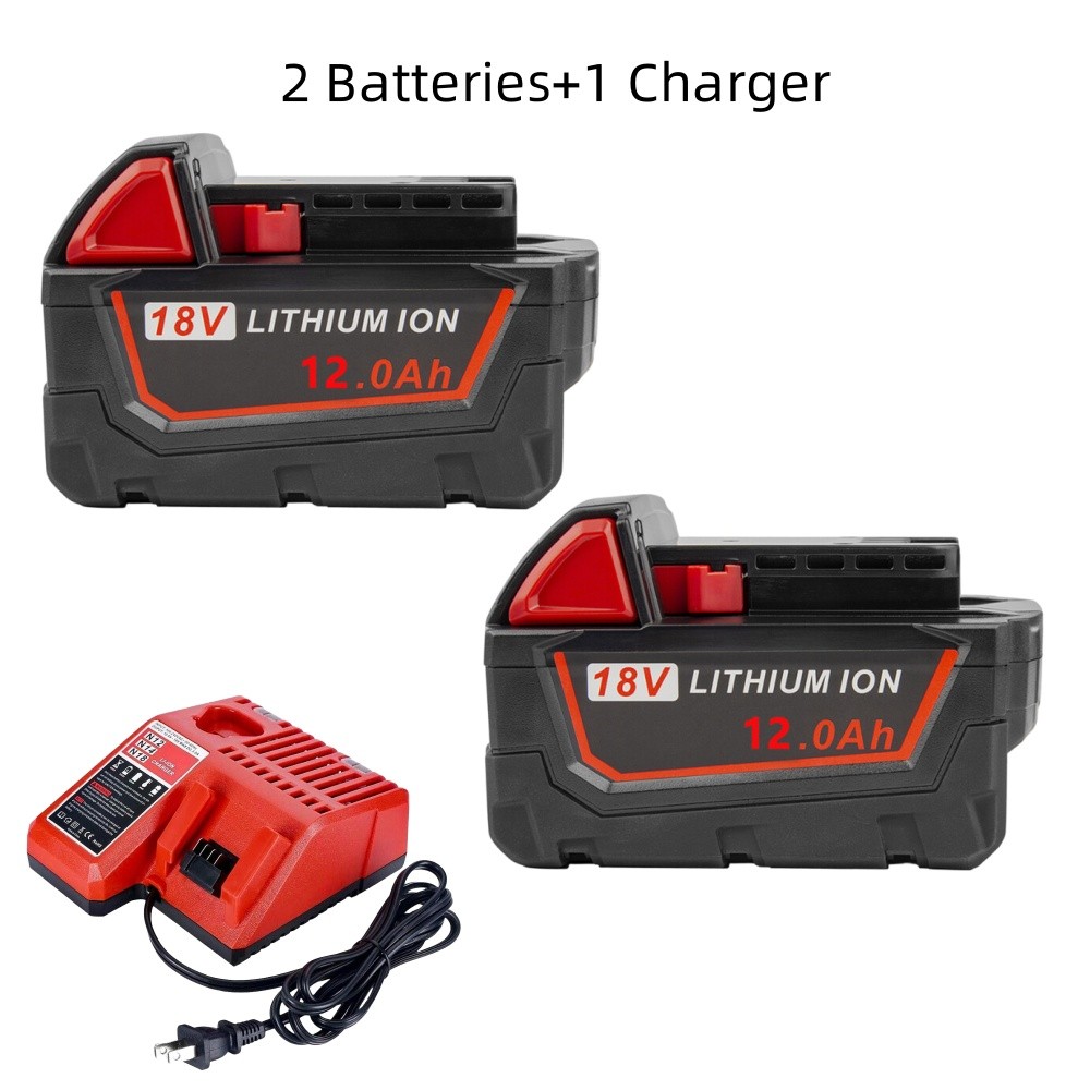 M18 12AH 18V Tool Battery Set Li-Ion For Milwaukee M18B5 48-11-1860 18 Volt US