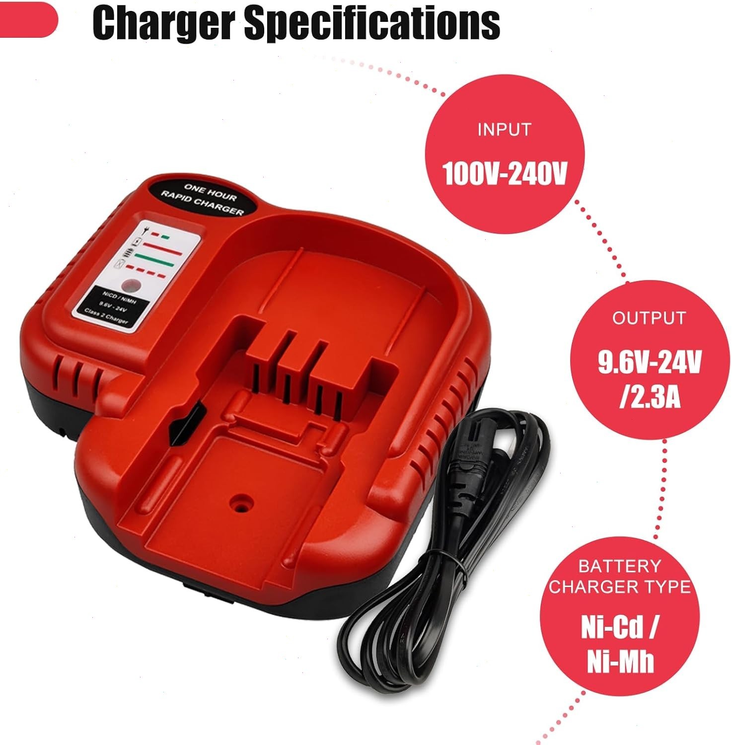 HPB18 18V HPB18-OPE 244760-00 18VOLT BATTERY /CHARGER FOR BLACK DECKER Replace