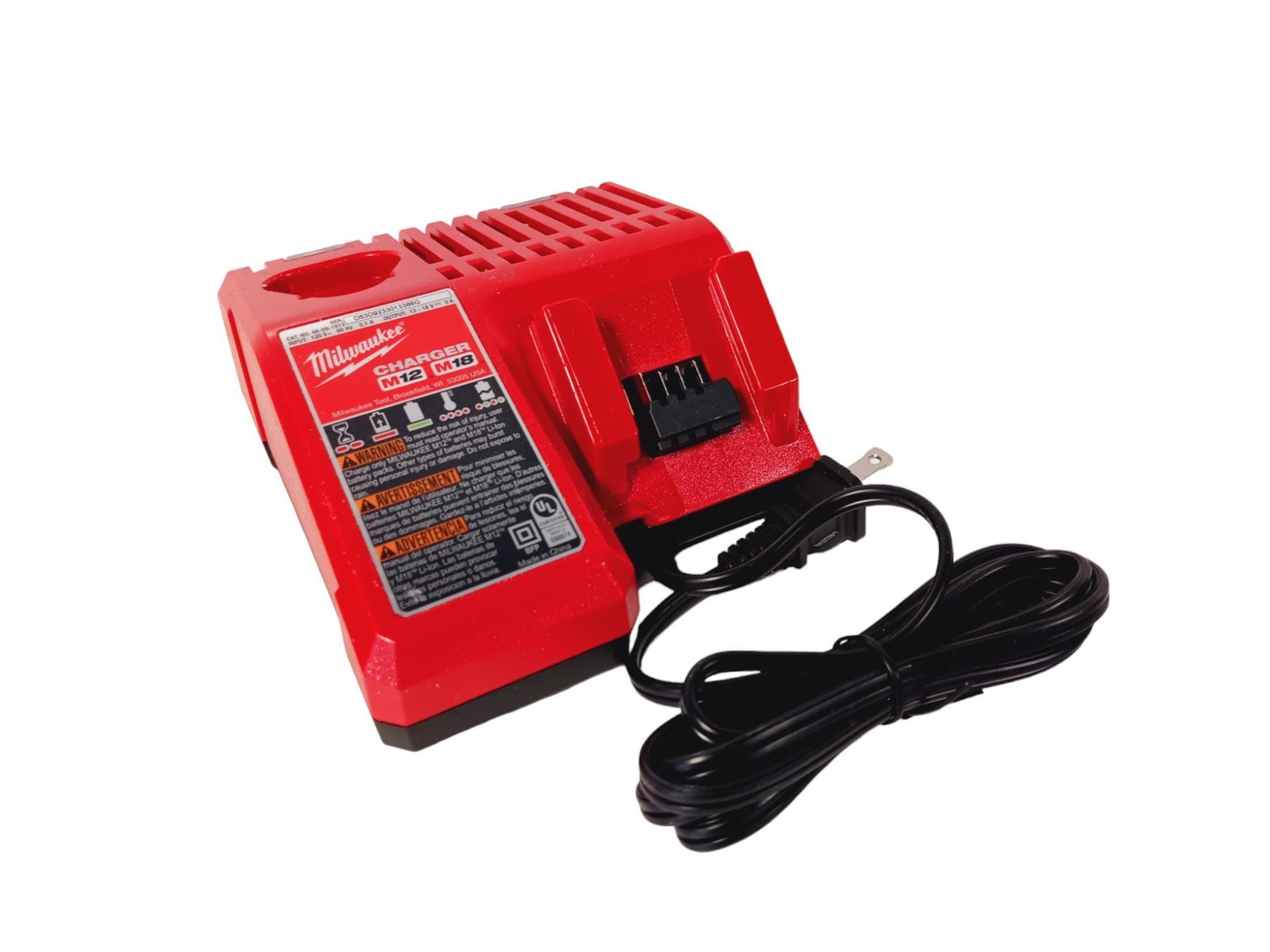 Milwaukee 48-59-1812 M18 & M12 Battery Charger