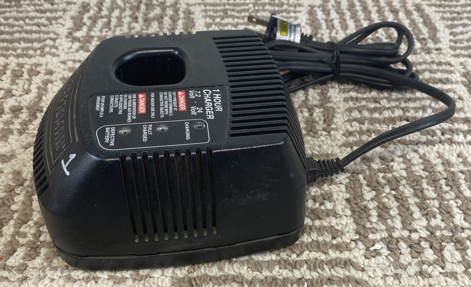 Craftsman 7.2V–24V 1 Hour Battery Charger CS0950 Fast Charge Tested Working