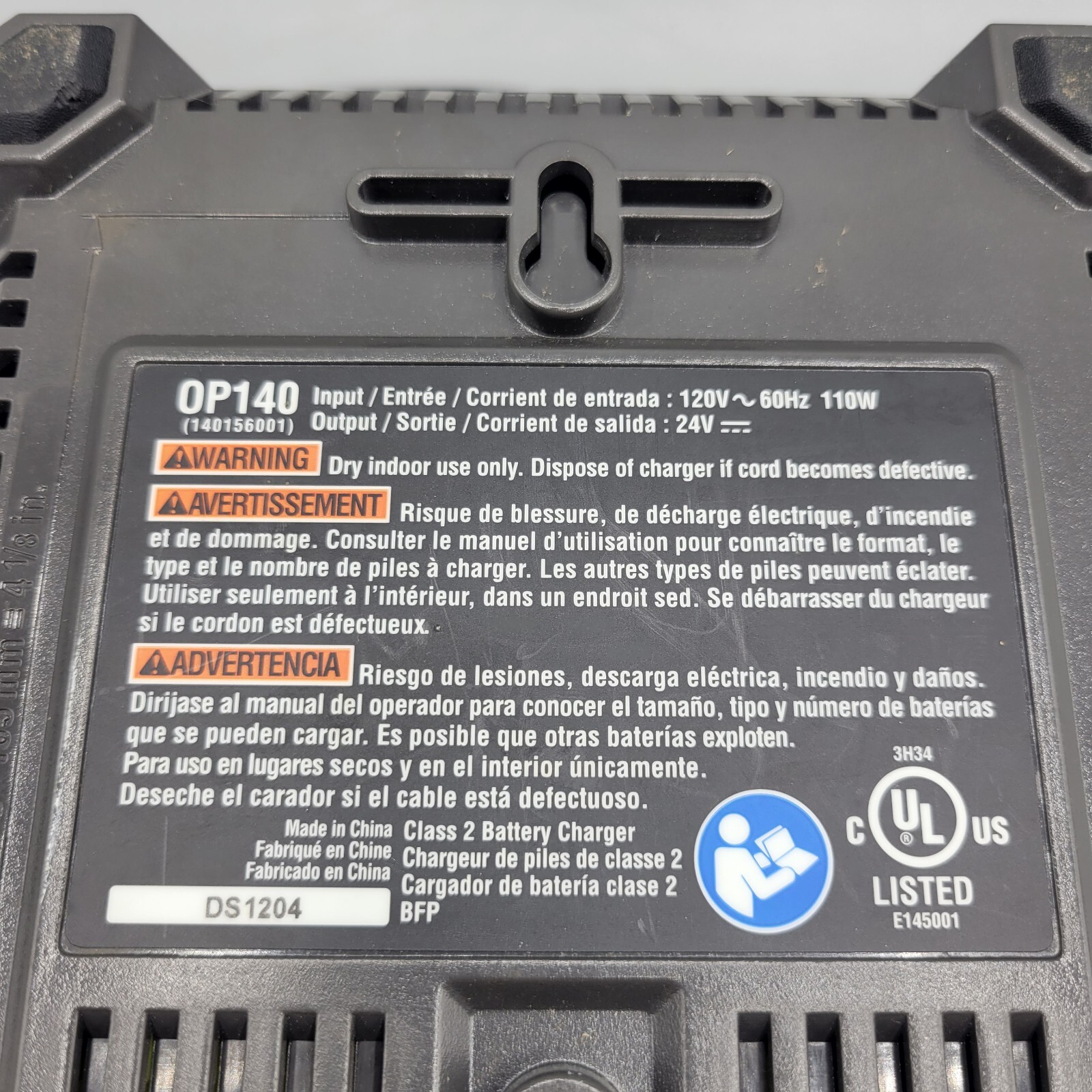 Original Lithium Power Battery Charger Ryobi OP140 24Volt Tested &Working