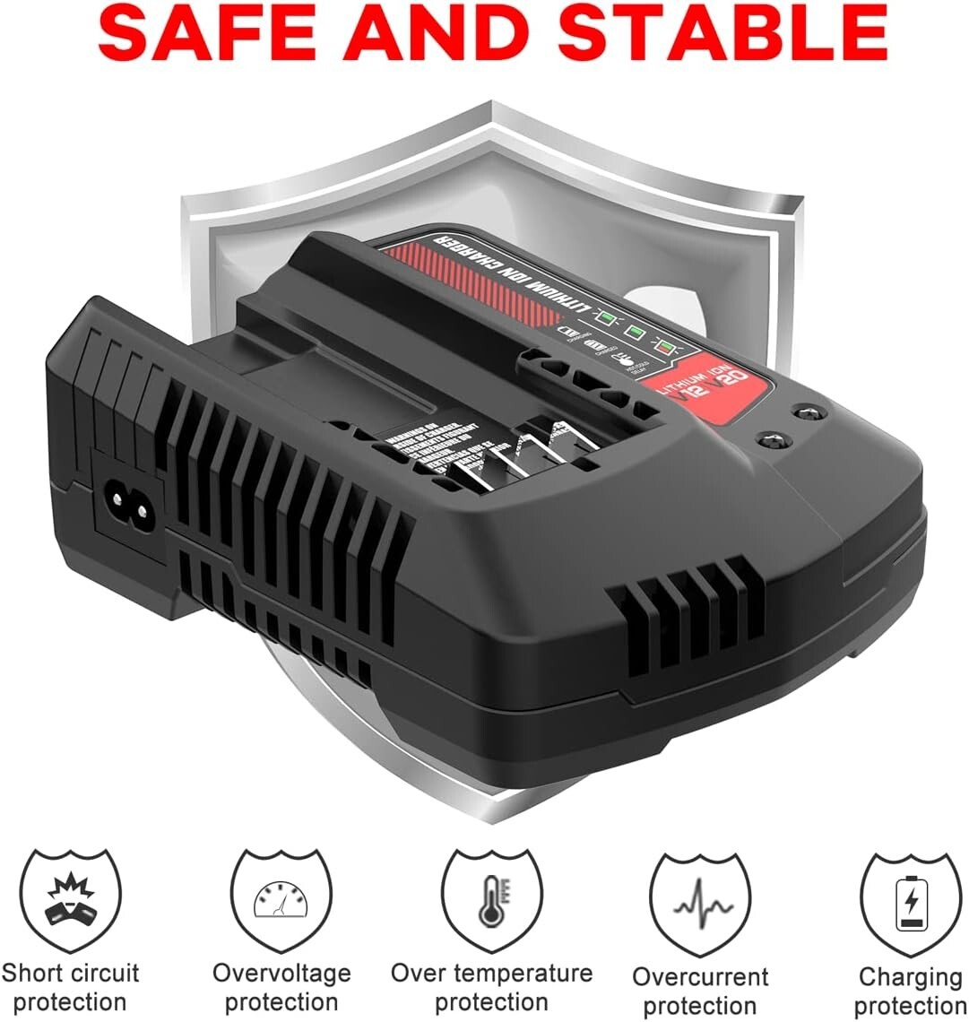 V20 20V Battery Fast Charger CMCB104 For Craftsman 20V Max Lithium ion Battery