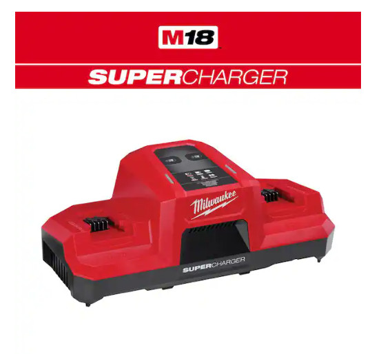 48-59-1815 | Milwaukee M18 18V Dual Bay Simultaneous Super Charger – Pack of 1