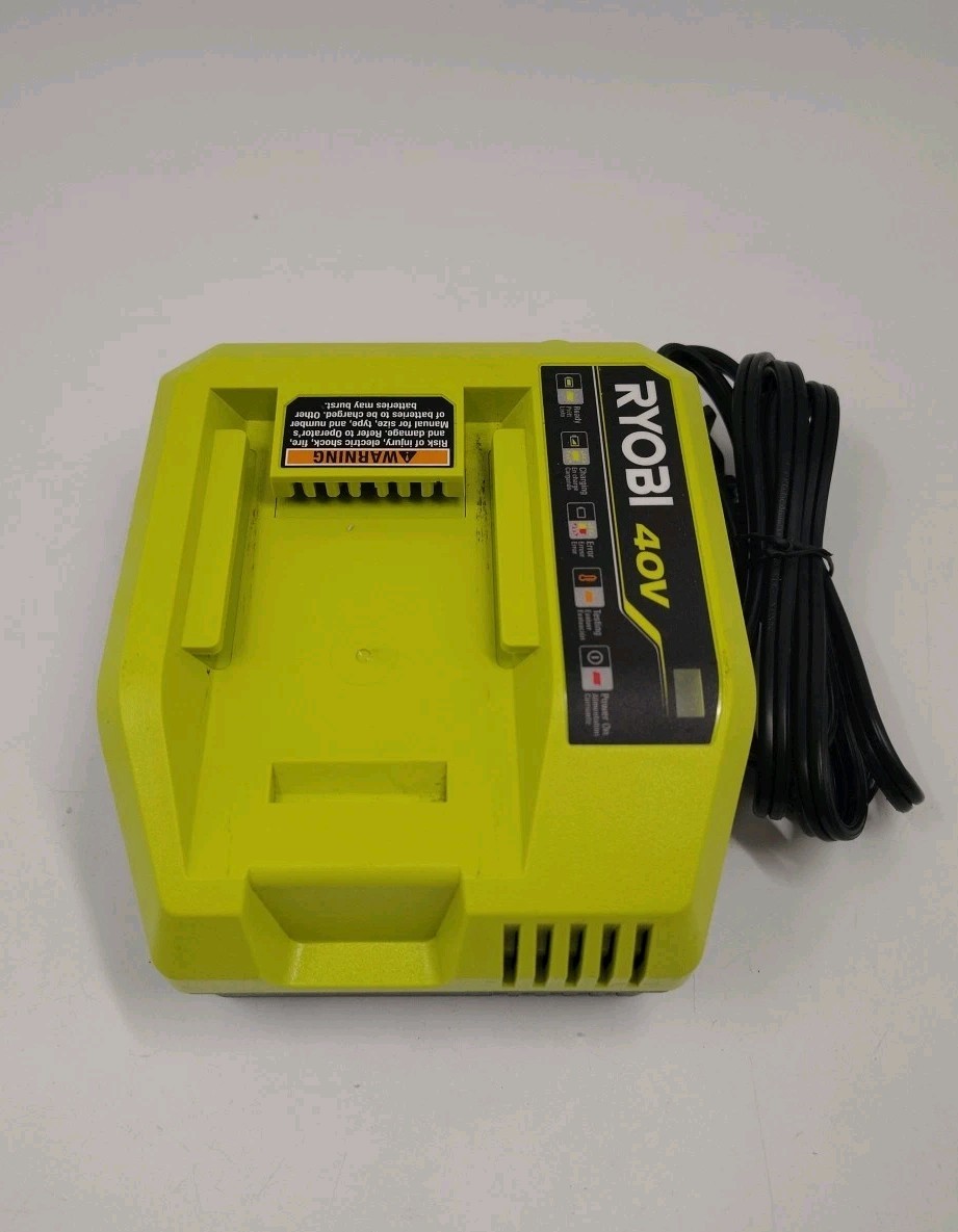 Ryobi OP408VNM Fast Rapid Quick Lithium-Ion Battery Charger Green Black