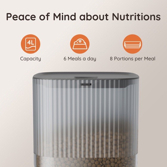 WOPET Cube Air 10 WiFi Automatic Cat Feeder For Dry Food Only Model: CA10