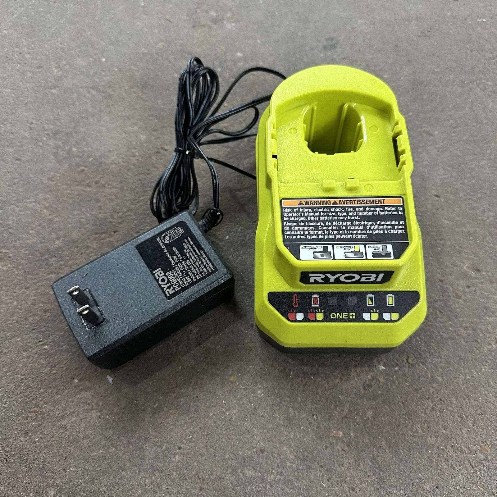 Ryobi Battery Charger PCG002 Authentic 18V ONE+ Li-Ion ORIGINAL OEM