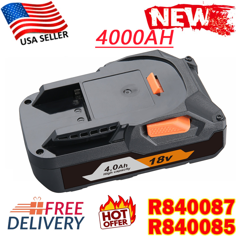 R840087 Battery 18V For RIDGID R840083 R840085 R840084 Power Tool 4.0AH Hyper
