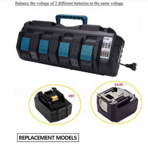 DC18SF 4-Port Charger for Makita Lithium Battery 18V Lithium-Ion Rapid Optimum