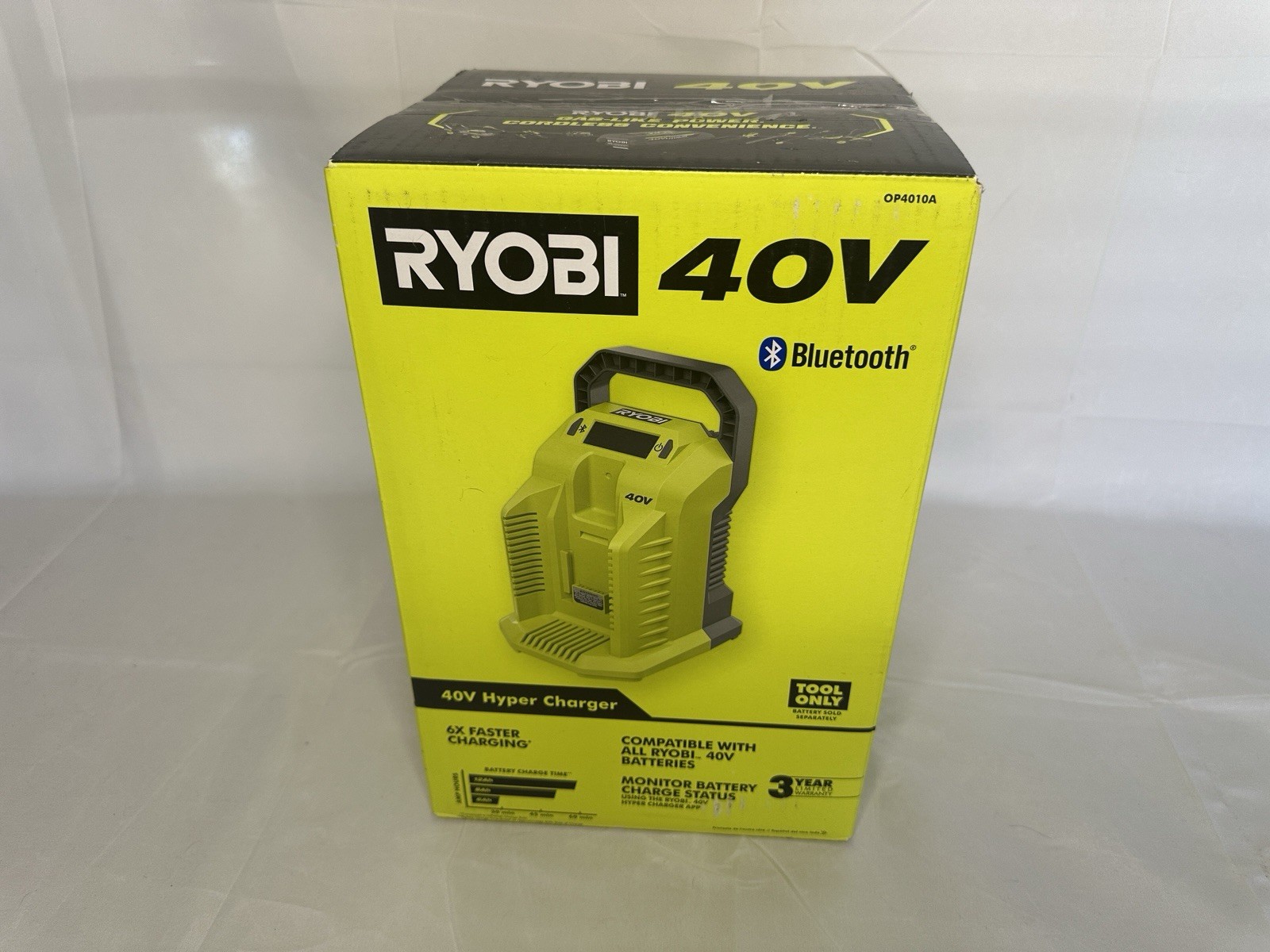 Ryobi 40V Lithium Hyper Charger OP4010A Charger Only – No Battery Included