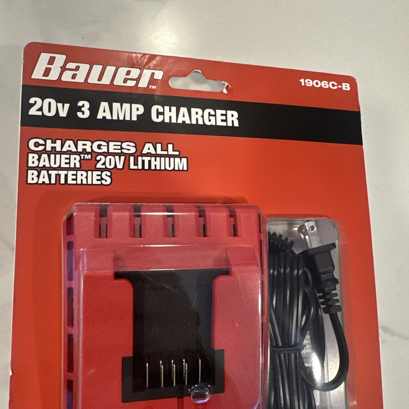 Bauer 20V 3 Amp Rapid-Plus Battery Charger 1906C-B No. 57006 – New