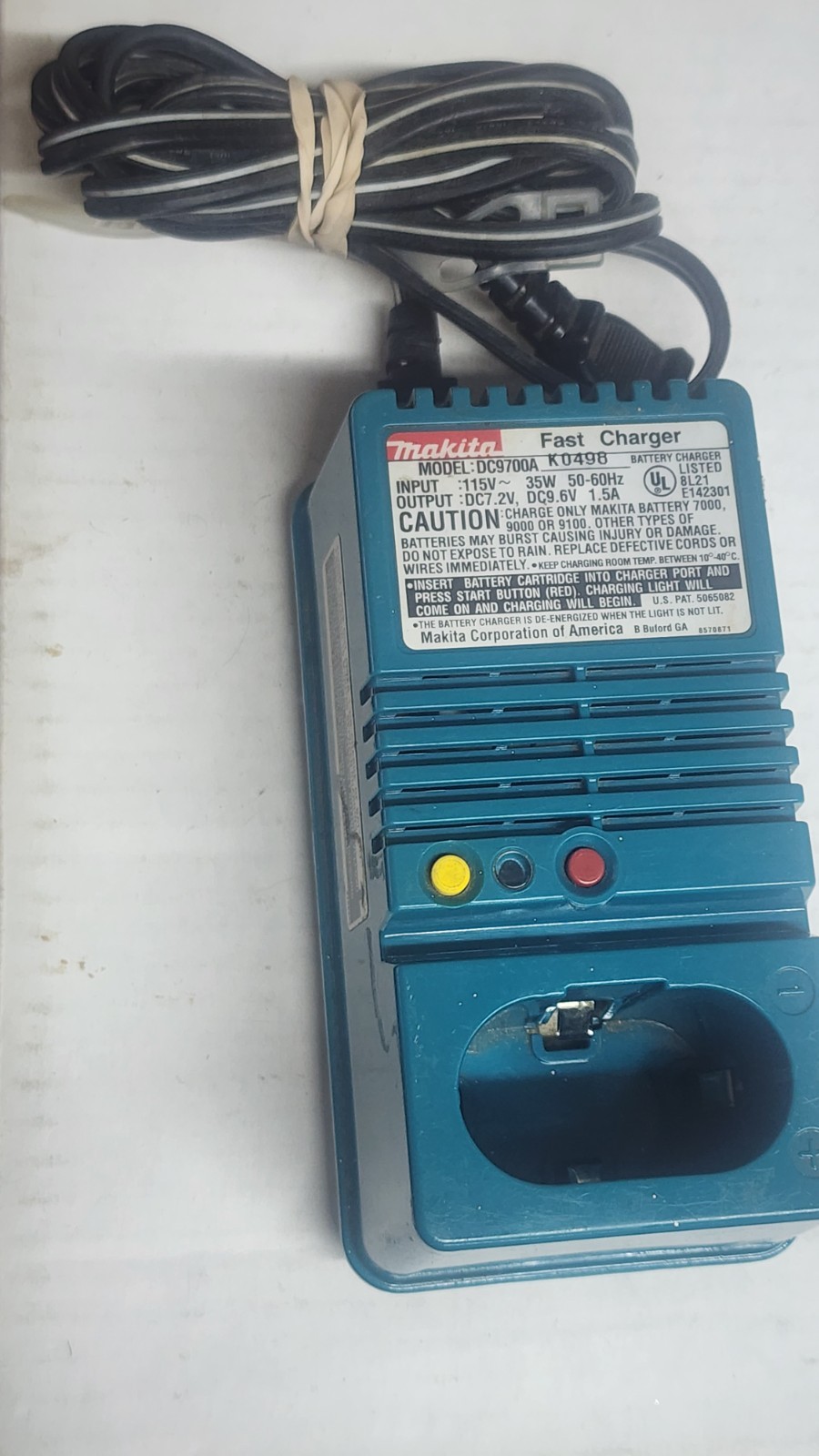MAKITA DC9700A FAST CHARGER 7.2V9.6 V FOR BATTERY 7000 9000 9100 DC9700 G2.2