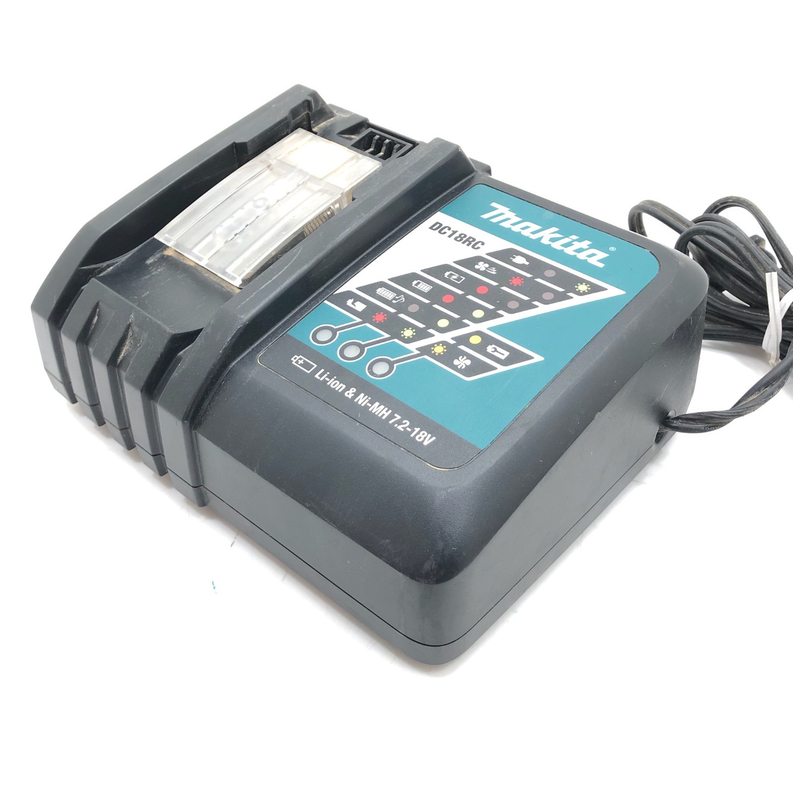 Lot (2) Makita DC18RC-S Fast Battery Charging Station Li-ion & Ni-MH 7.2-18V