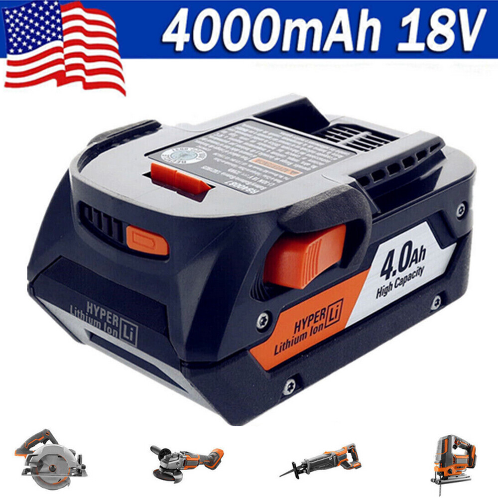 For RIDGID 18V R840085 AC840087P Hyper Li-Ion Battery 18 Volt 4.0Ah X4 R840087
