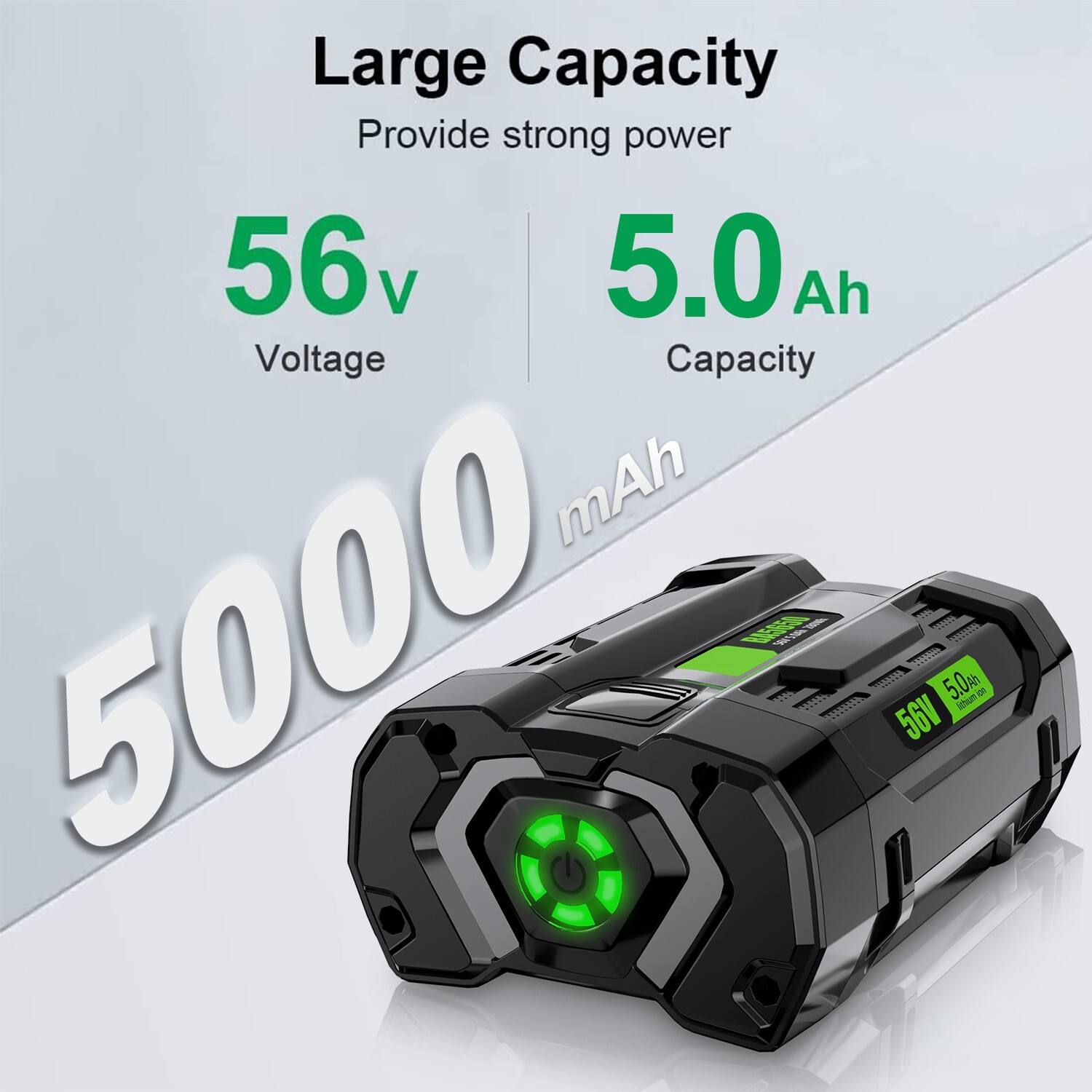 56V 5.0Ah Lithium-ion Battery For EGO BA5600T BA4200T BA2800 BA1400T CH2100 NEW