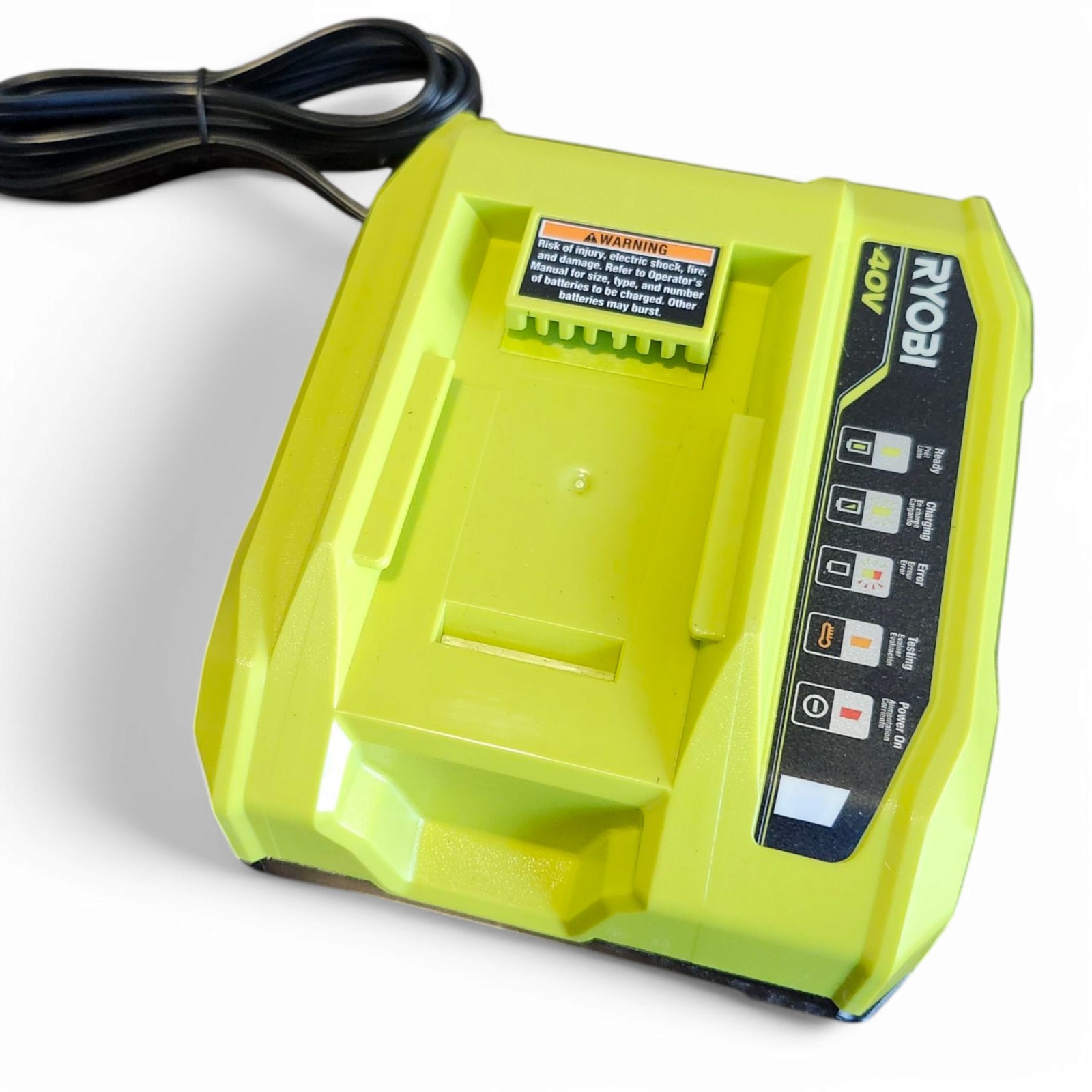 Ryobi OP406VNM 40V Lithium-Ion Battery Rapid Charger, New O.B